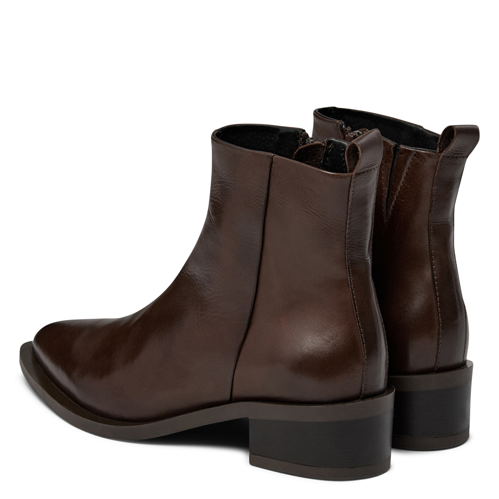 Leather mid-calf boots PAVEMENT Brown