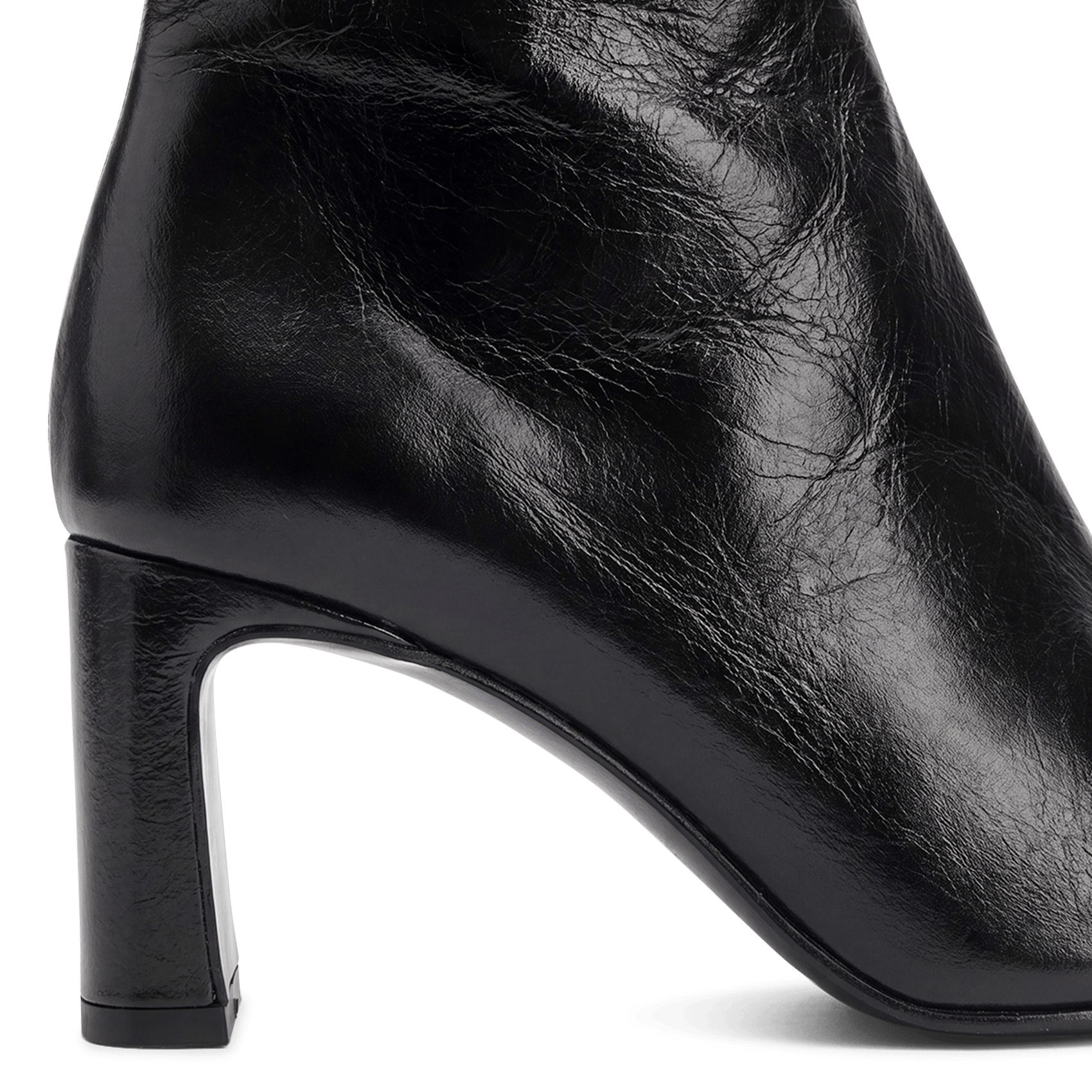 Leather mid-calf boots JONAK Black