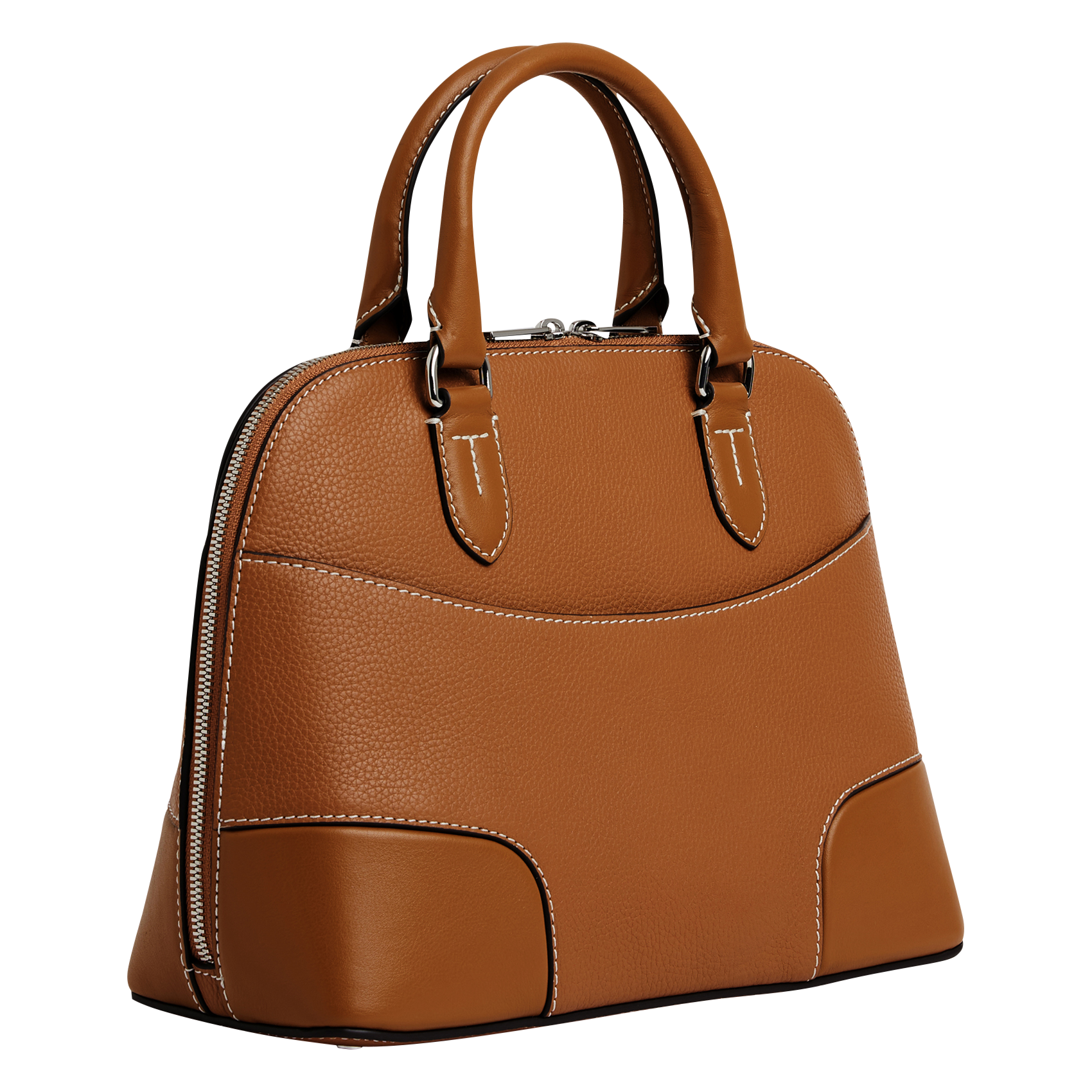 Sac bugatti en cuir grainé  LE TANNEUR Marron