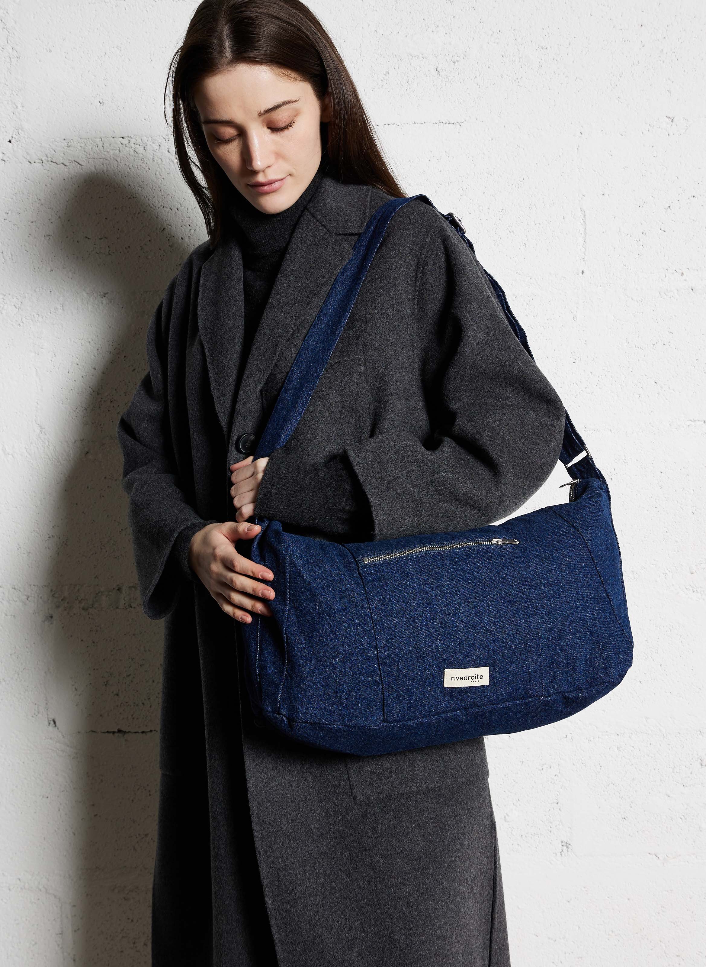 Denim cotton fanny pack RIVEDROITE PARIS Blue