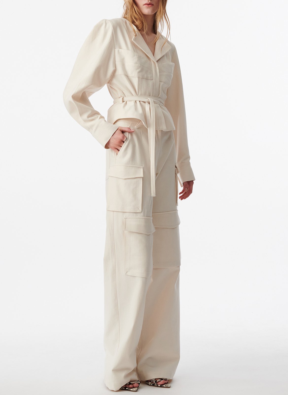 Cotton-blend chinos IRO Beige