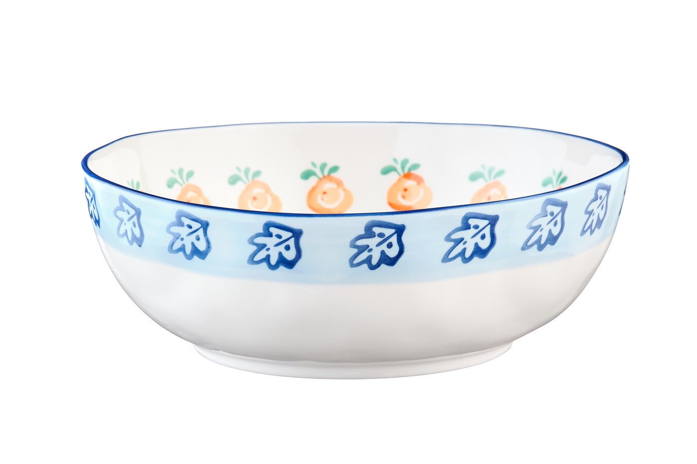 Salad bowl Napoli ø23.5cm and ø28cm - 2 pieces - citrus fruits BJORN White