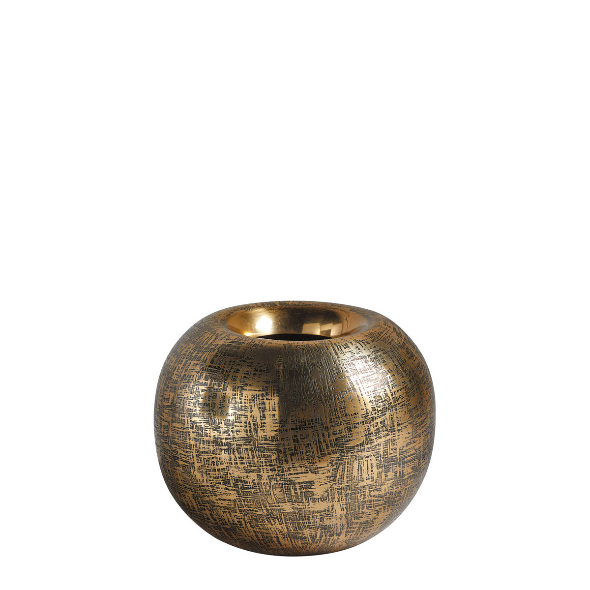 Round Delano Vase BLANC D'IVOIRE Brown