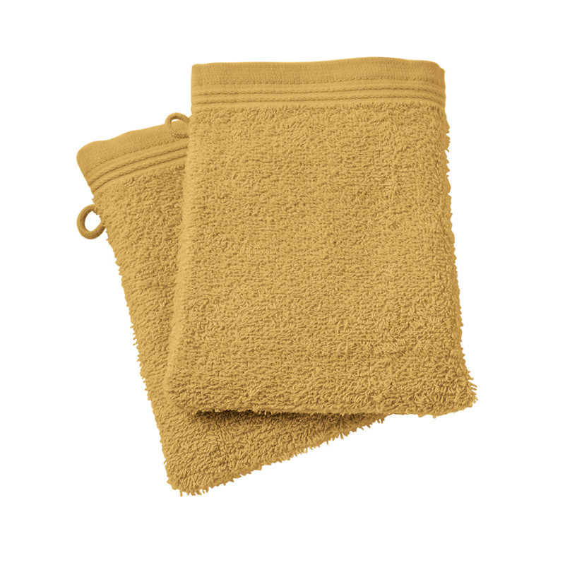Set of 2 washcloths COTON PUR