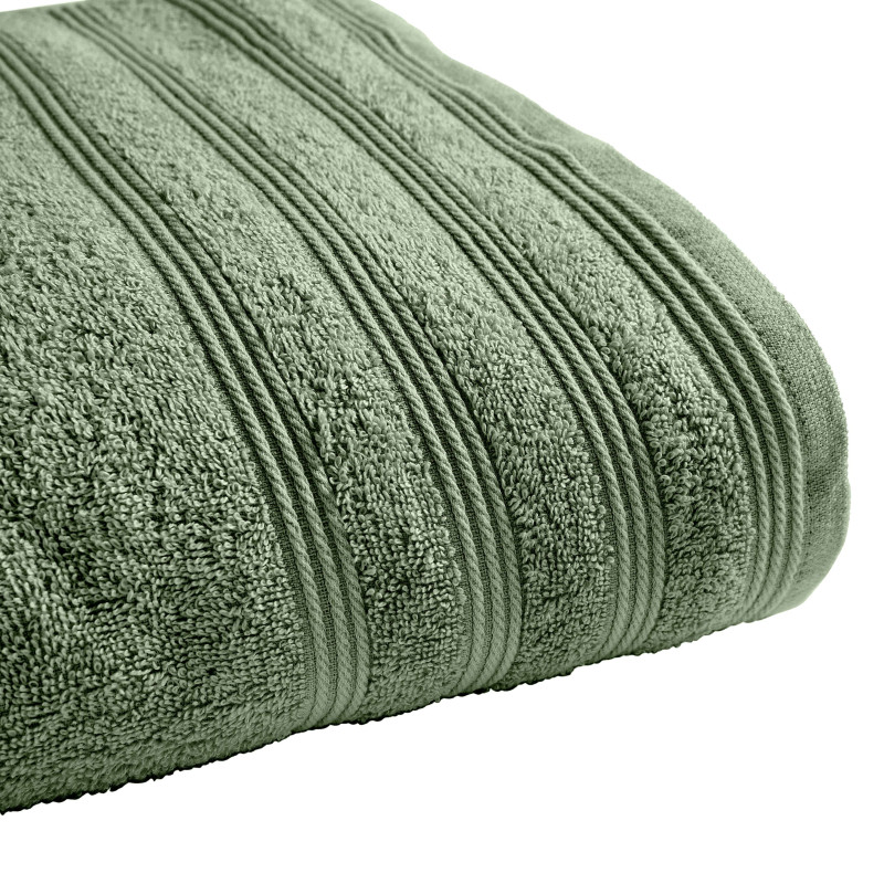 100% combed cotton bath towel COTON PUR Green