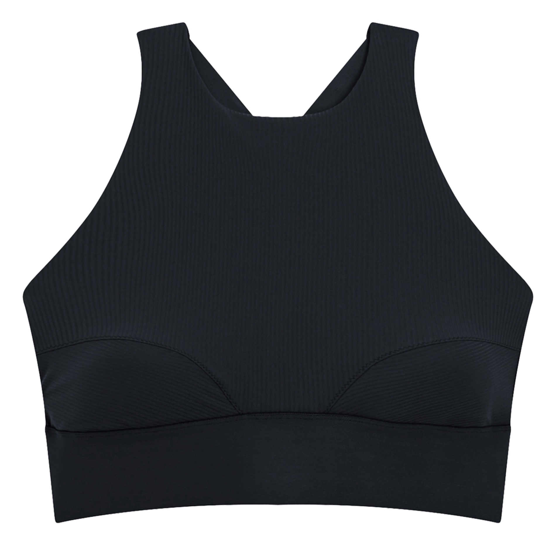 Geribbeld top met uitsparingen REPETTO Zwart