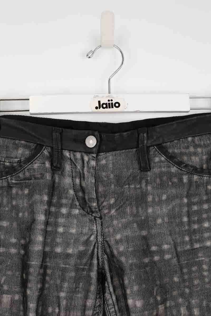 Slim cotton trousers ISABEL MARANT ÉTOILE - SECONDE MAIN Black