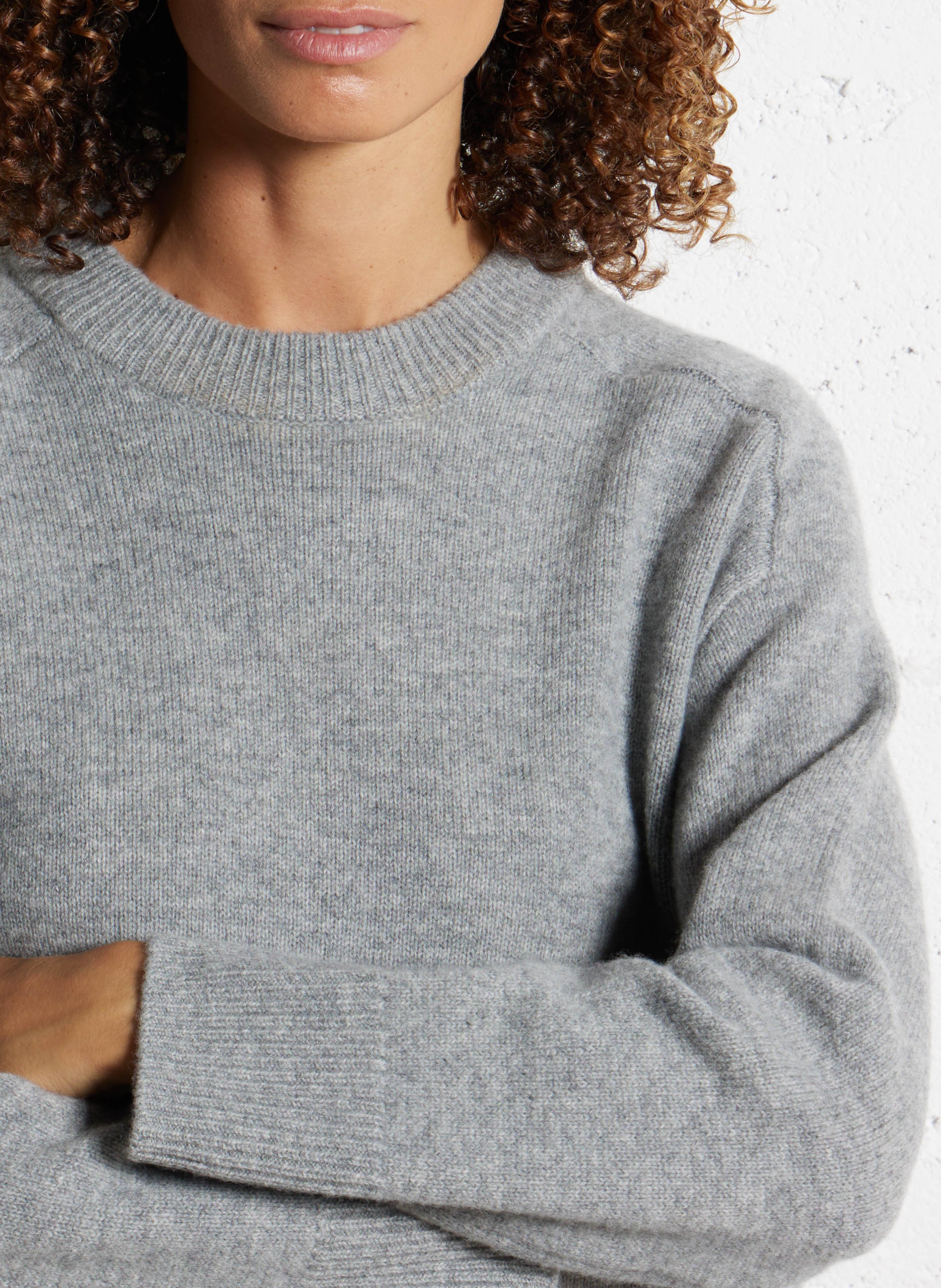 Straight-cut wool sweater BELLA JONES Grey