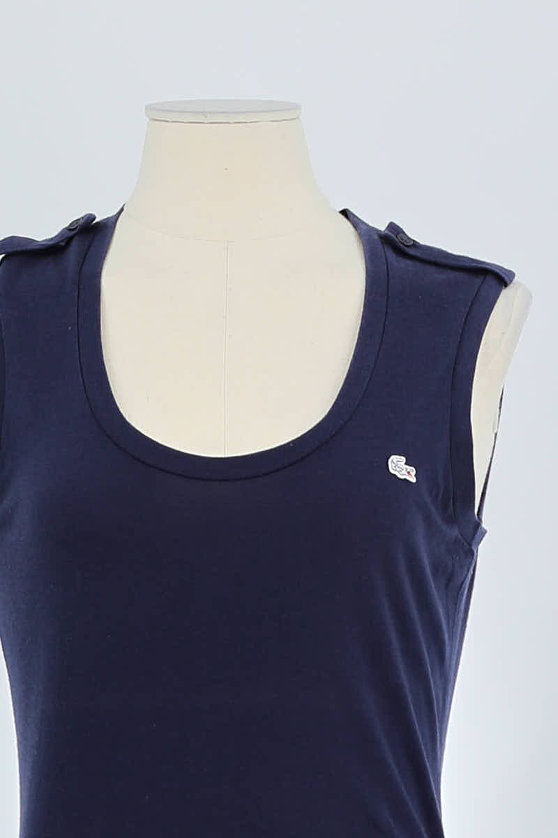 Azawood sleeveless top LACOSTE - SECONDE MAIN Blue