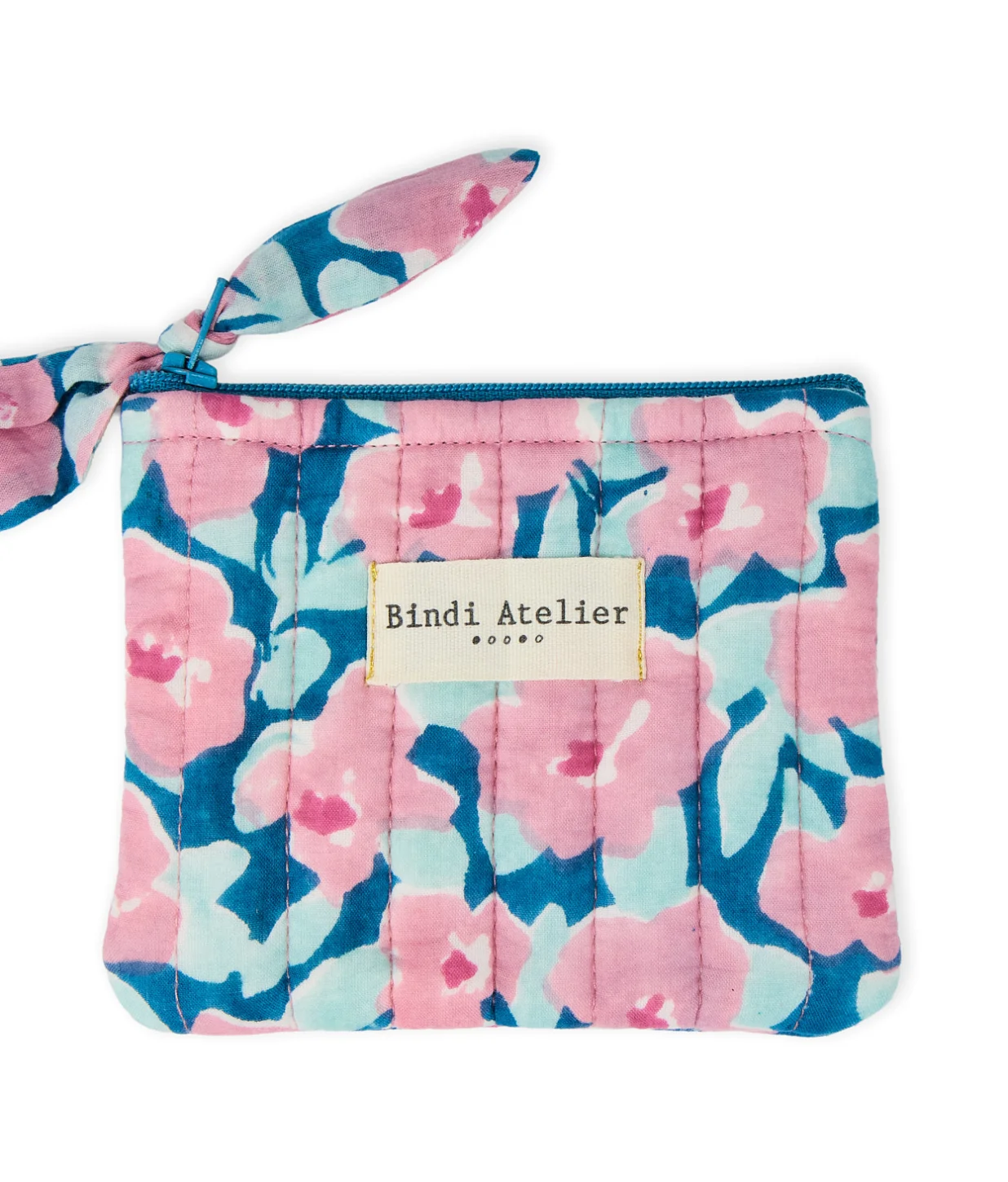 Printed posy coin purse BINDI ATELIER Blue