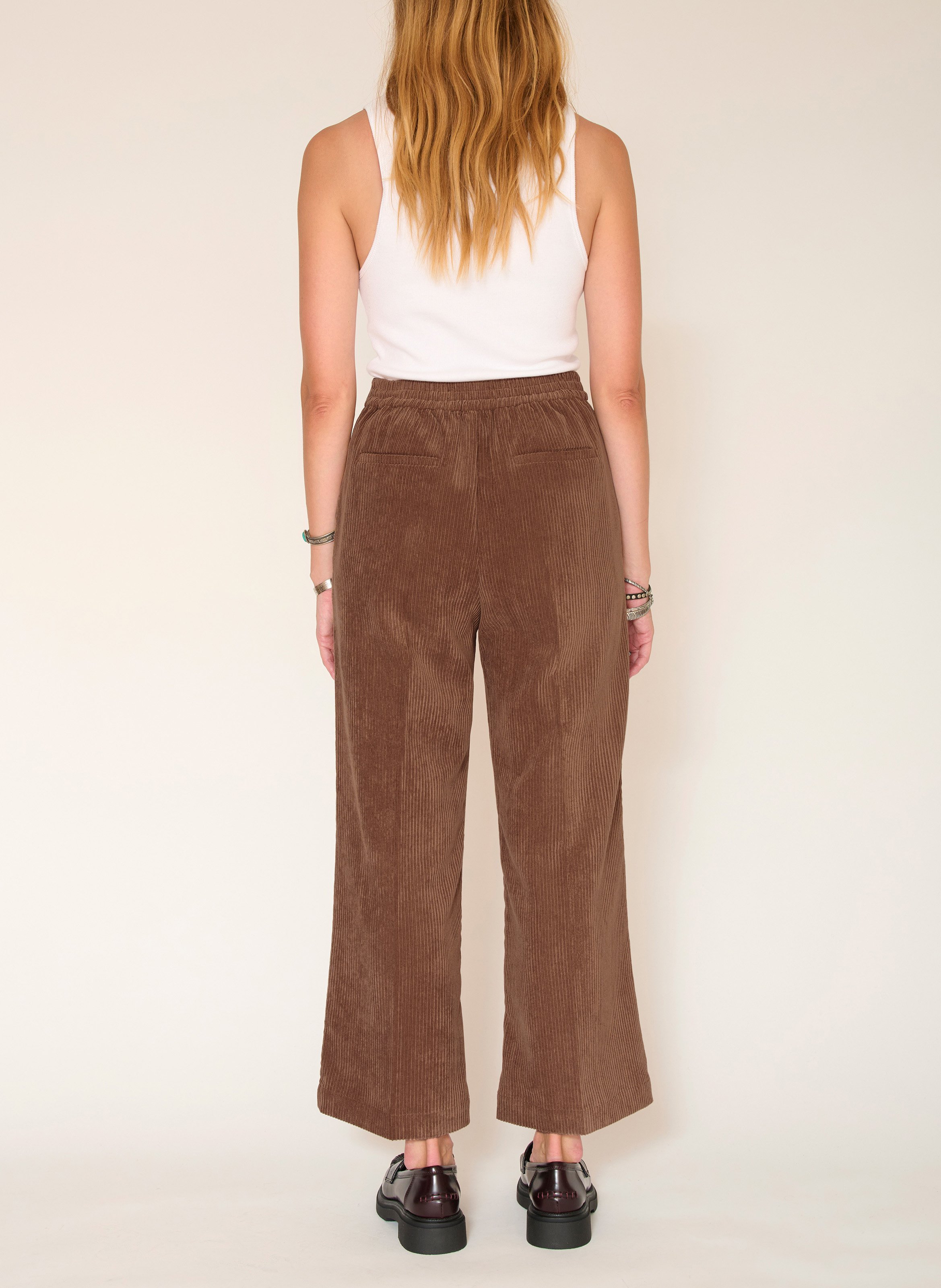 7/8-Kord-Schlaghose MKT Braun