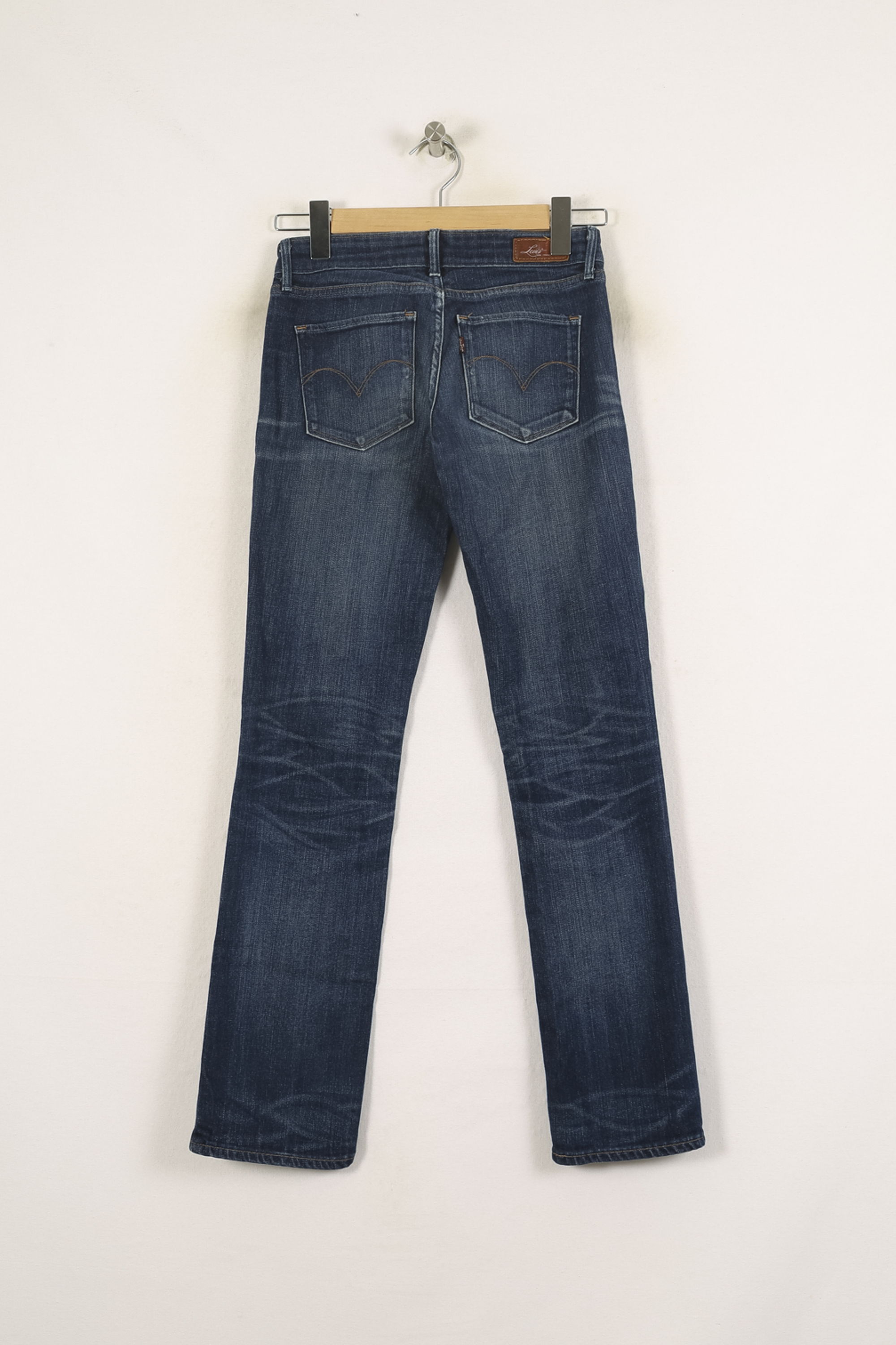 Cropped slim jeans with studs LEVI'S - Seconde main Blue