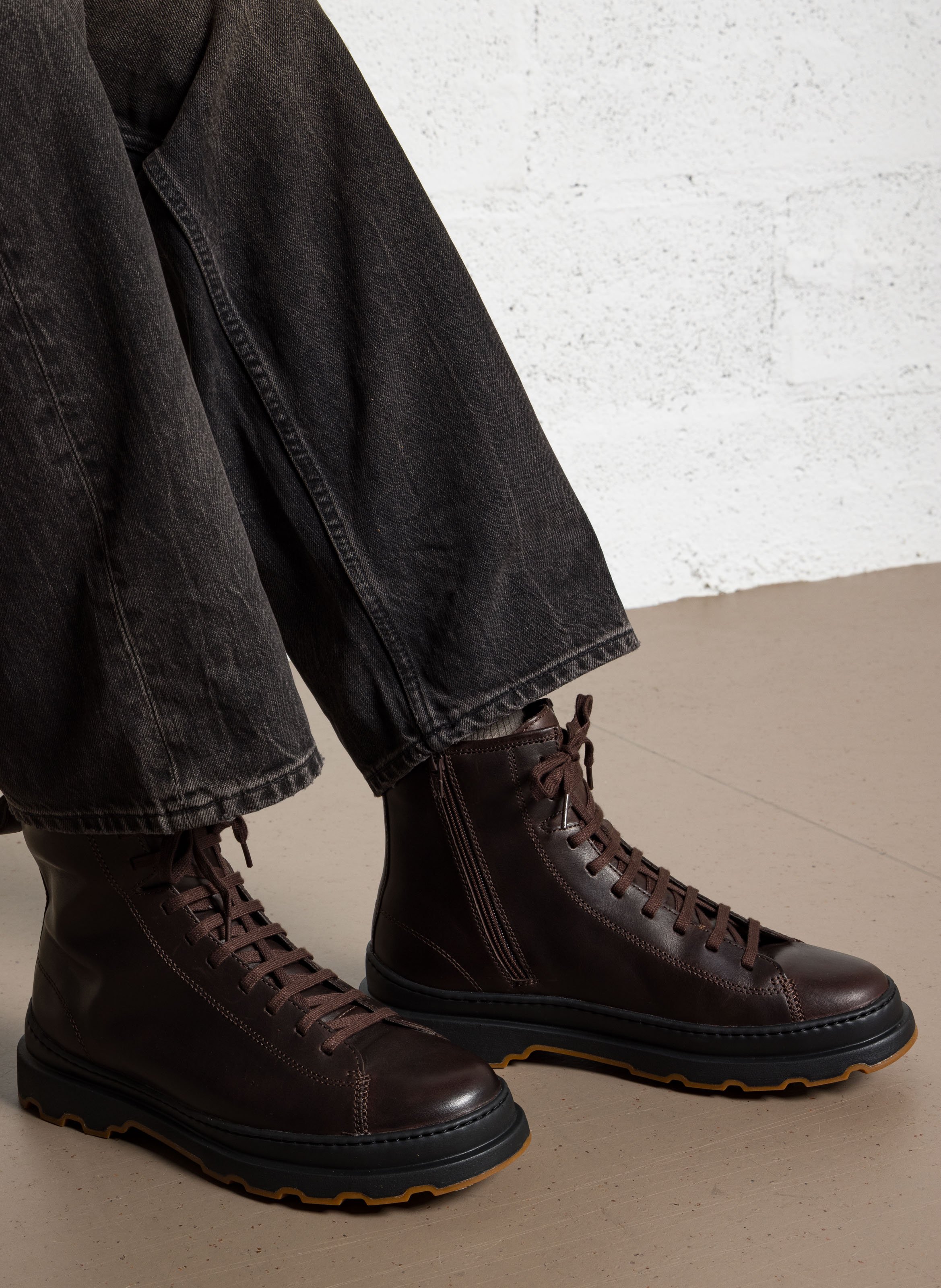 Boots en cuir CAMPER Marron