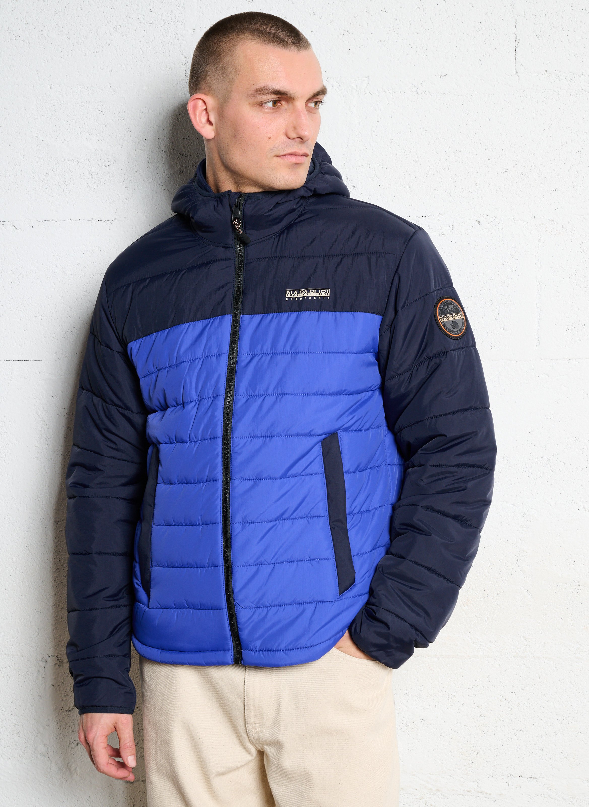 Doudoune col montant  NAPAPIJRI Bleu