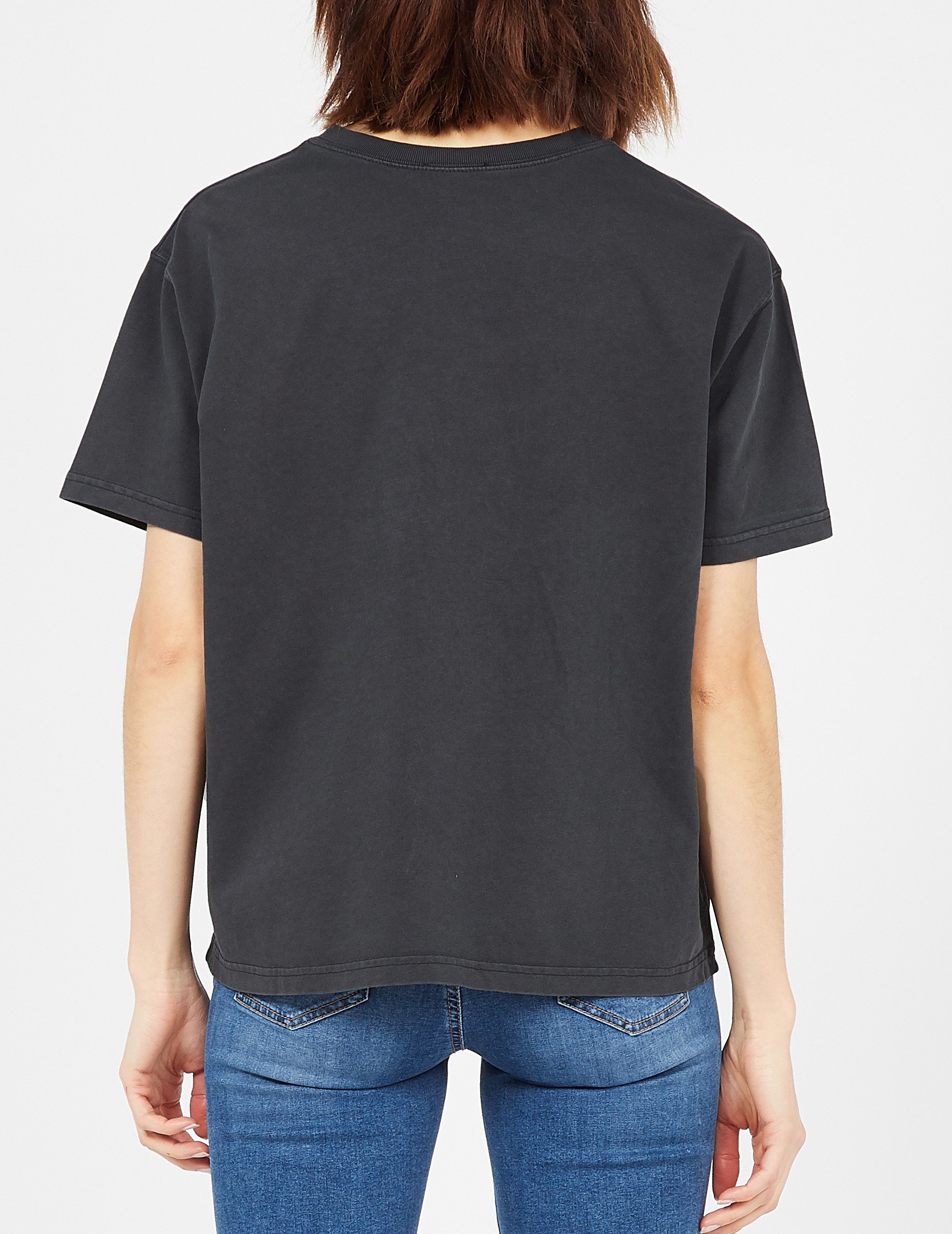 Tee-shirt ample col rond en coton  AMERICAN VINTAGE Noir