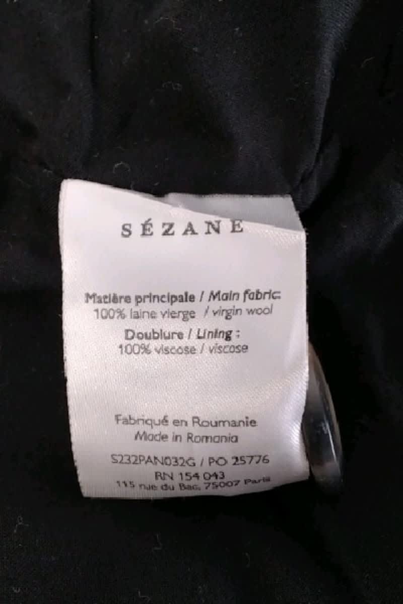 Wide trousers SEZANE - Seconde main Grey