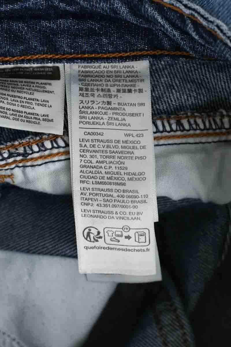 Cropped slim jeans with studs LEVI'S - Seconde main Blue