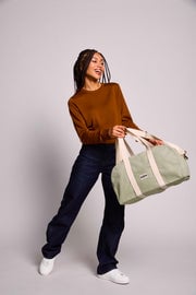 Cotton weekend bag Green
