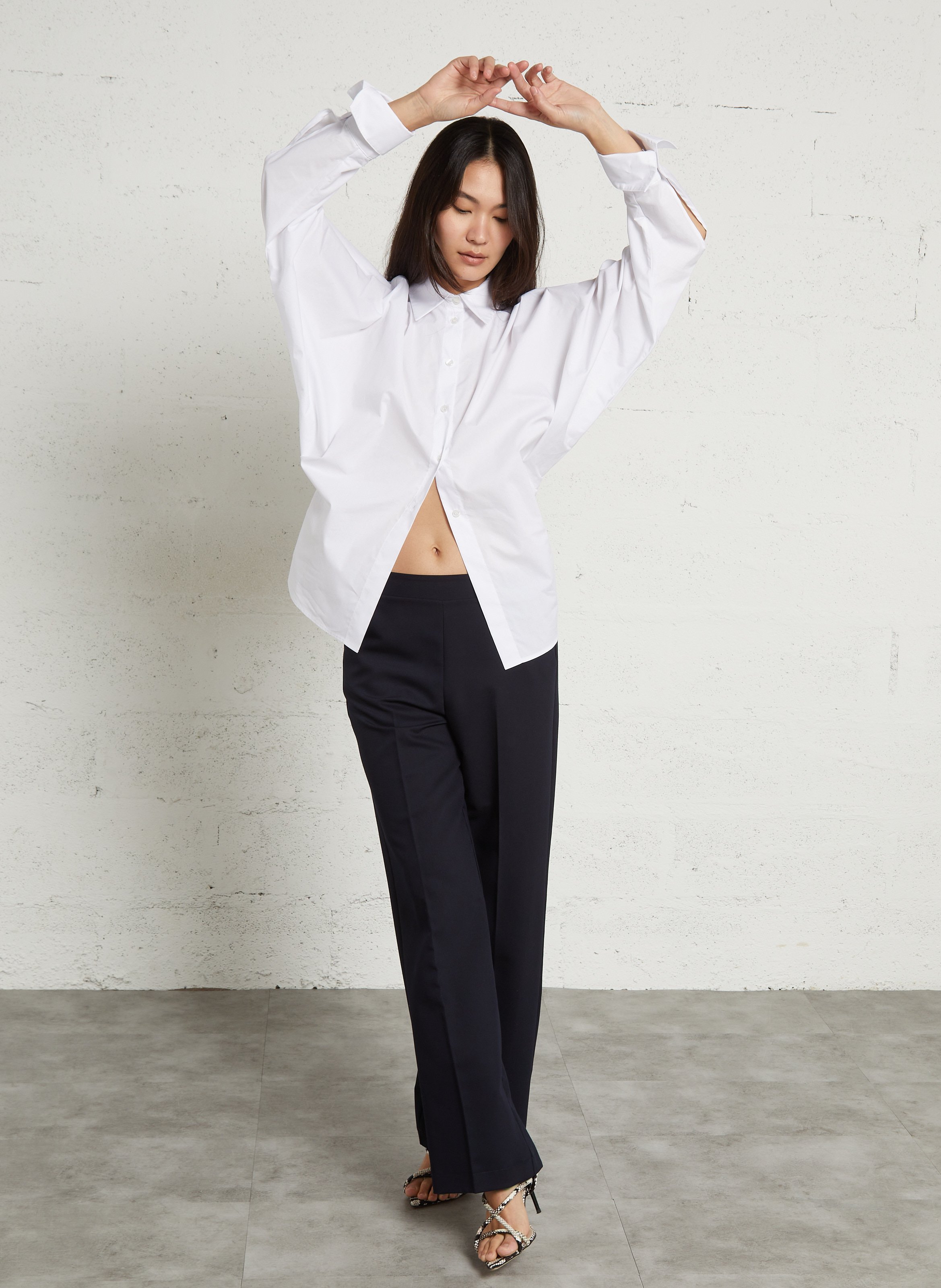 Chemise manches longues chauve-souris IMPERIAL Blanc