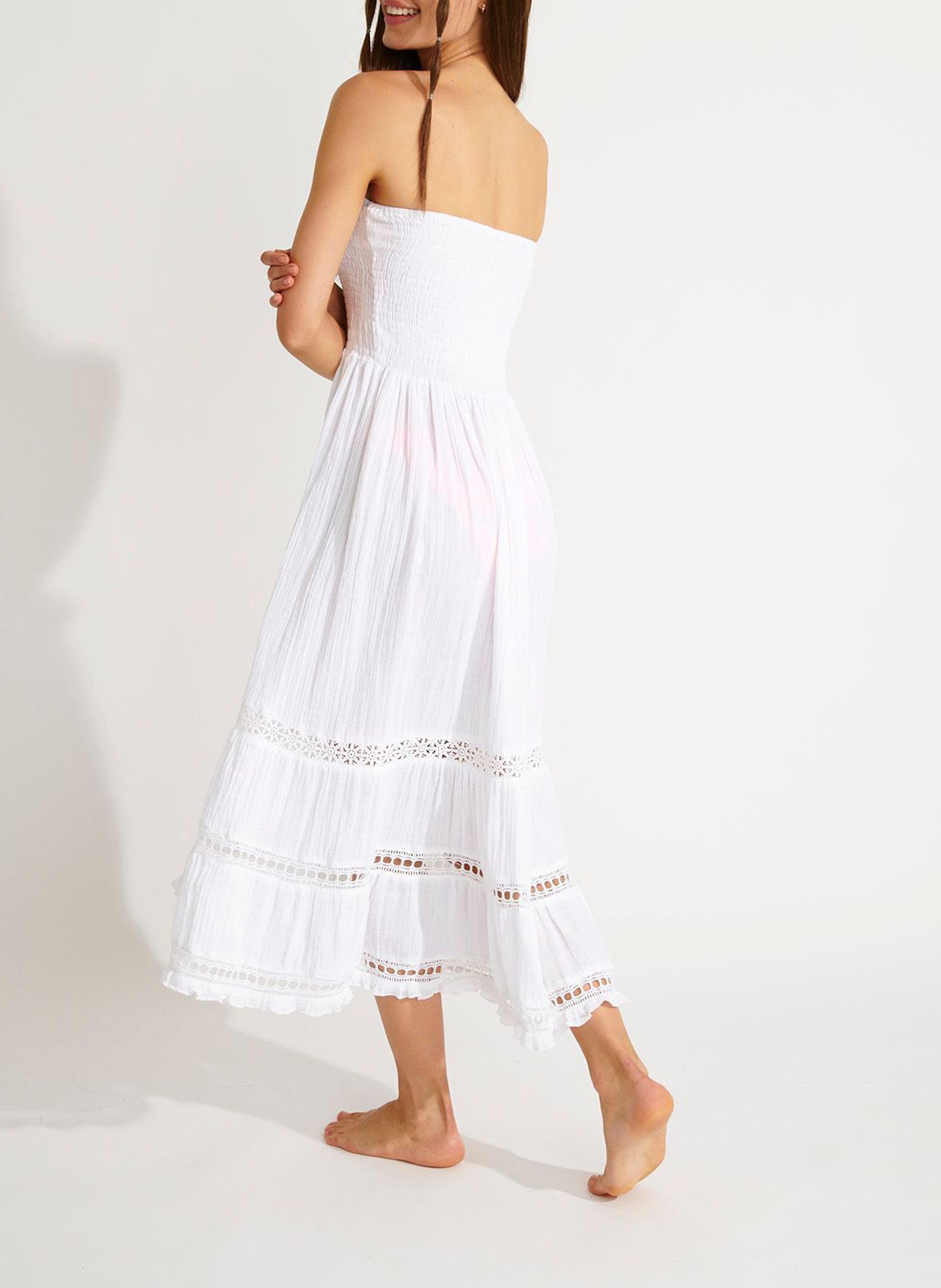 Midi-Bustierkleid BANANA MOON Weiss