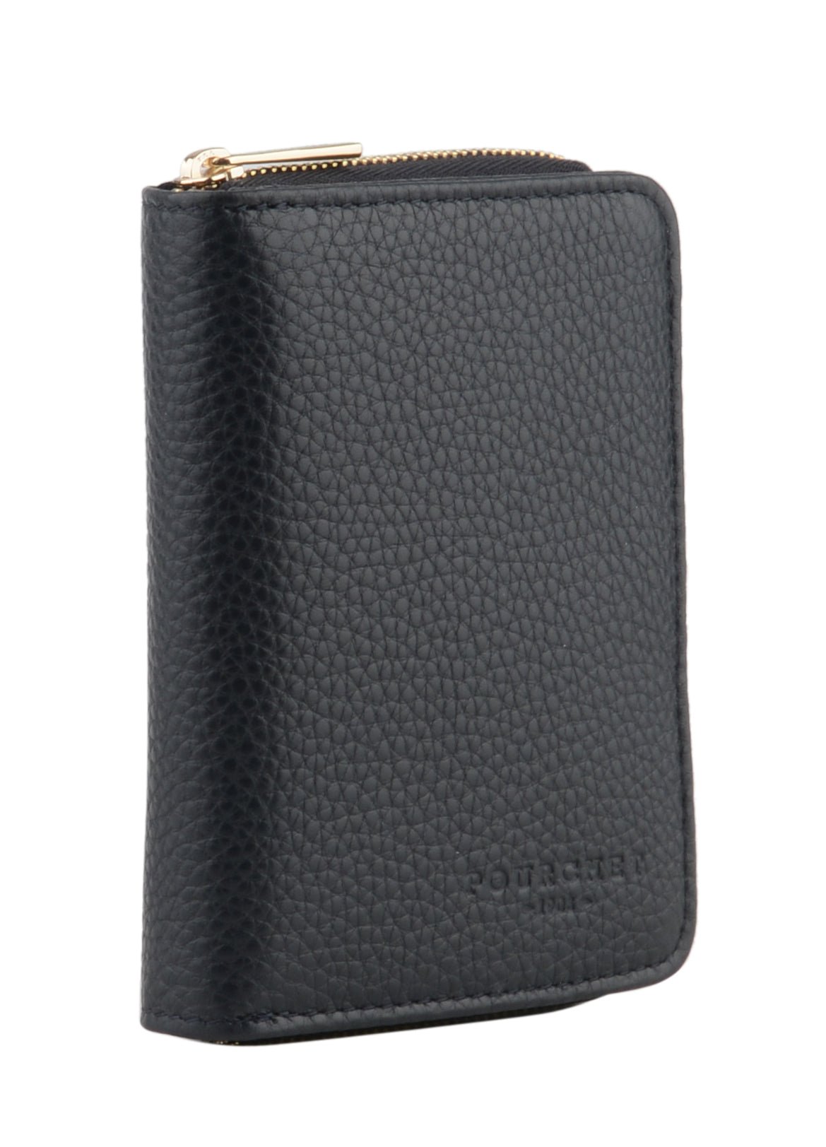 Calfskin leather wallet Blue