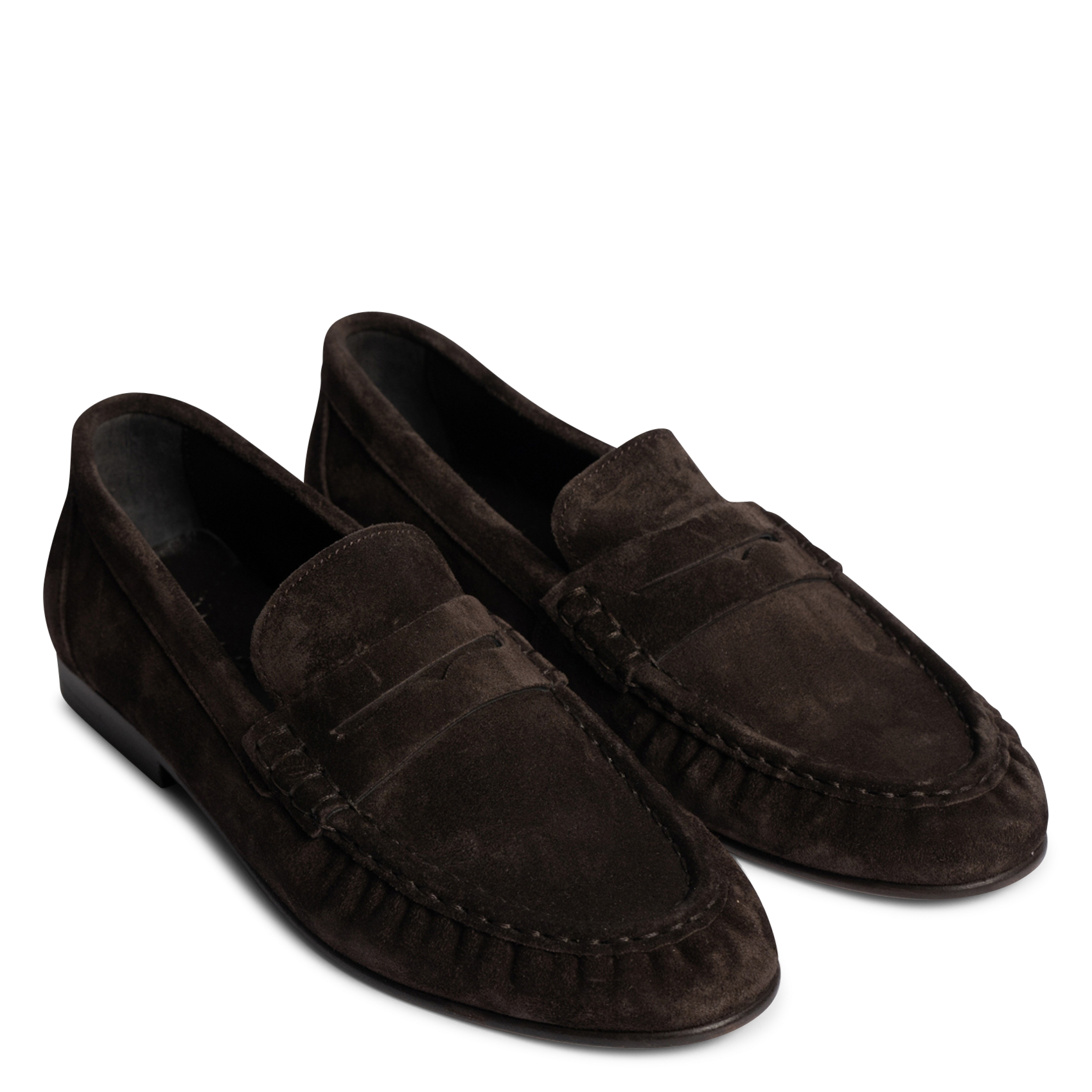 Mocassins en cuir POSA Marron