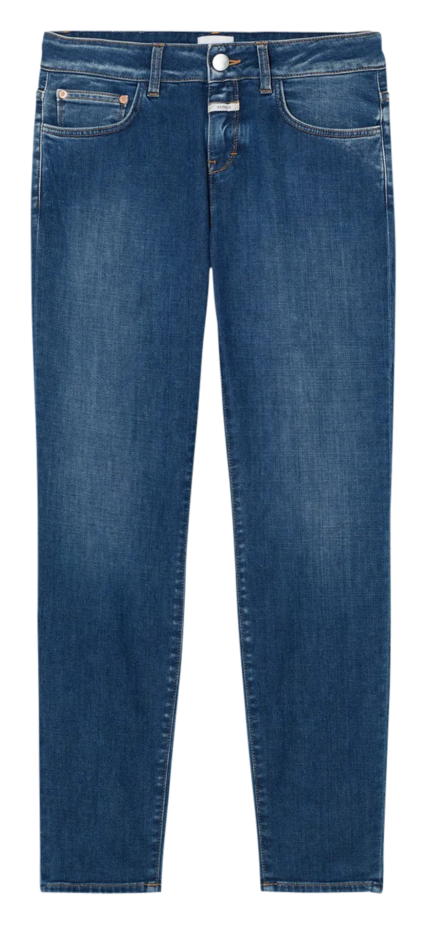 Jean slim en coton mélangé CLOSED Bleu