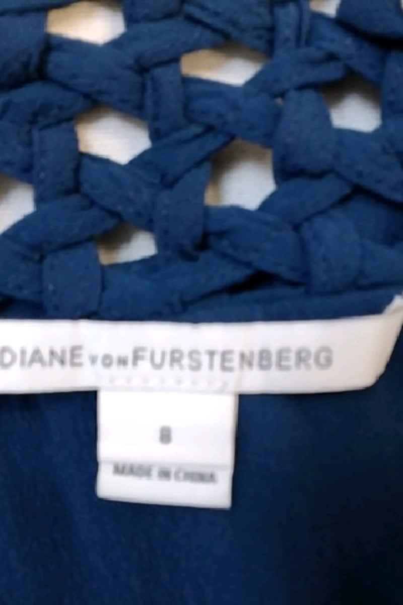 Dress DIANE VON FURSTENBERG - Seconde Main Blue