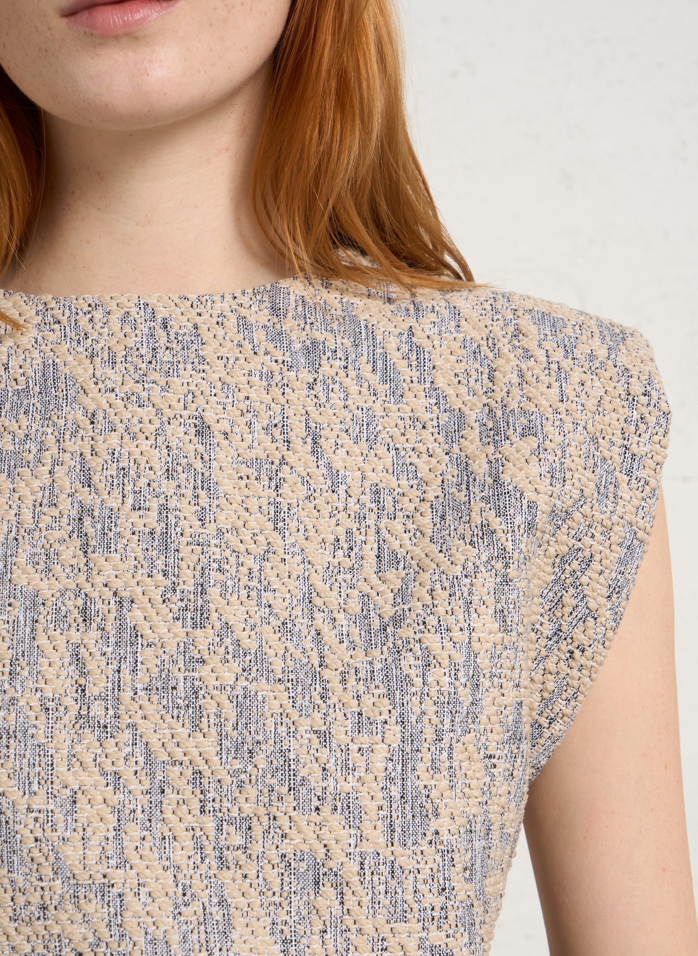 Crop top met ronde hals IRO Beige