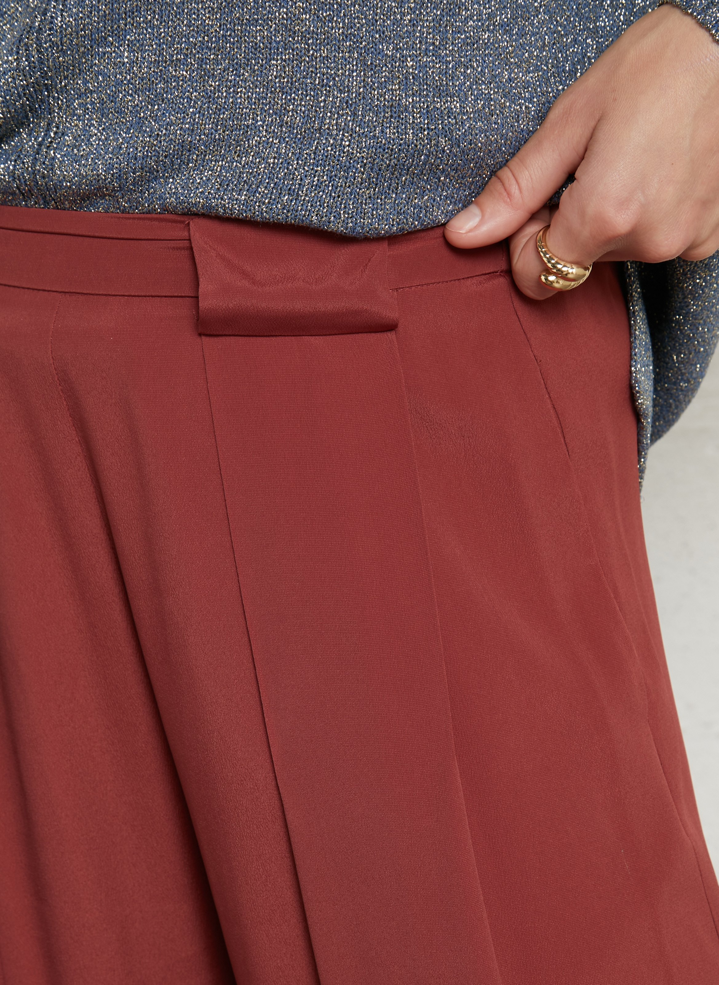Wide trousers MOMONI Brown