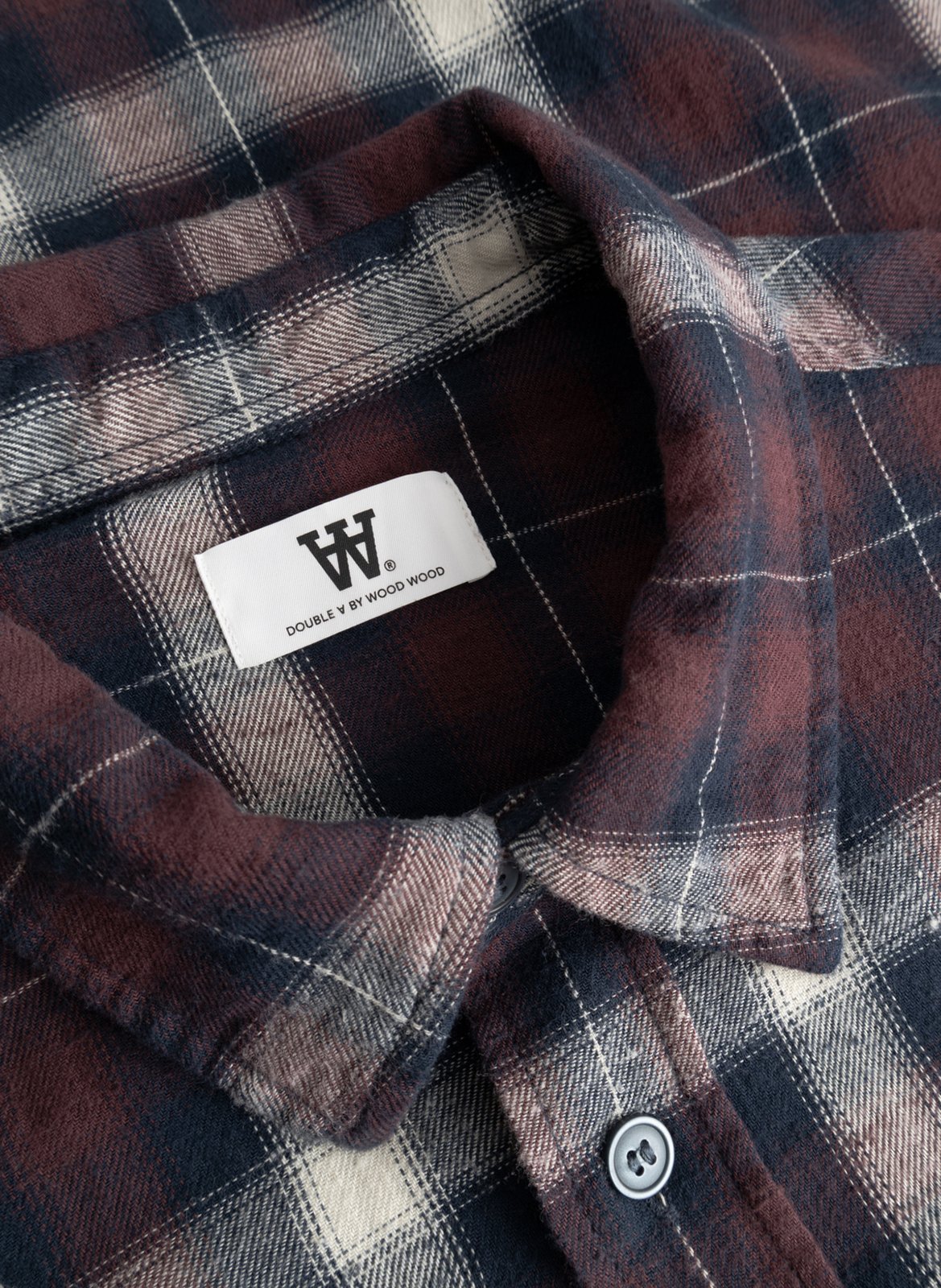 Straight organic cotton shirt WOOD WOOD Red