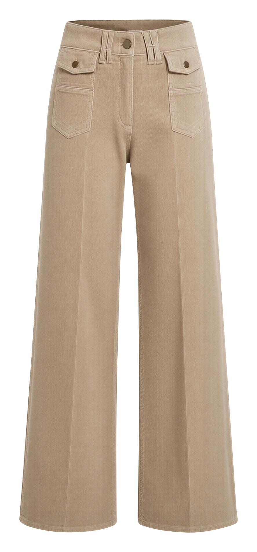 High-waisted velvet flare jeans GERARD DAREL Beige