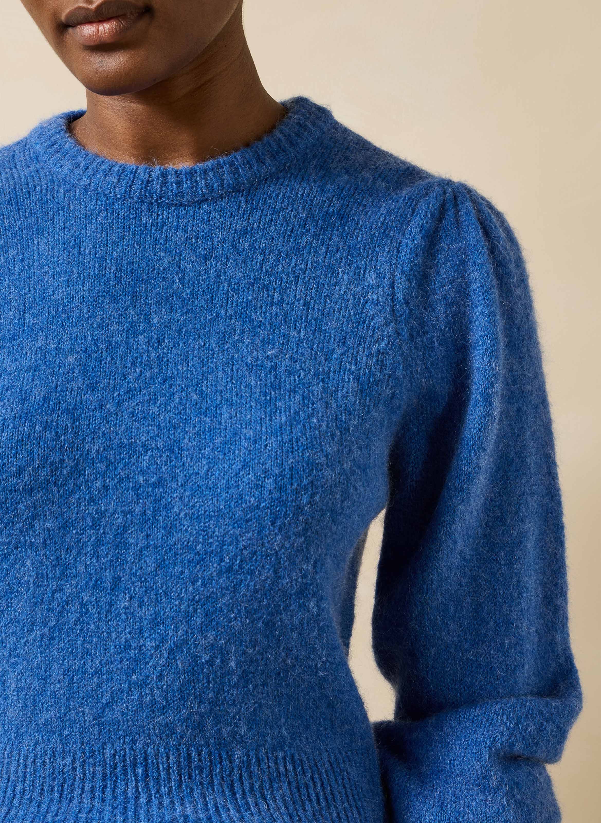 Rechte trui met ronde hals LA FEE MARABOUTEE Blauw