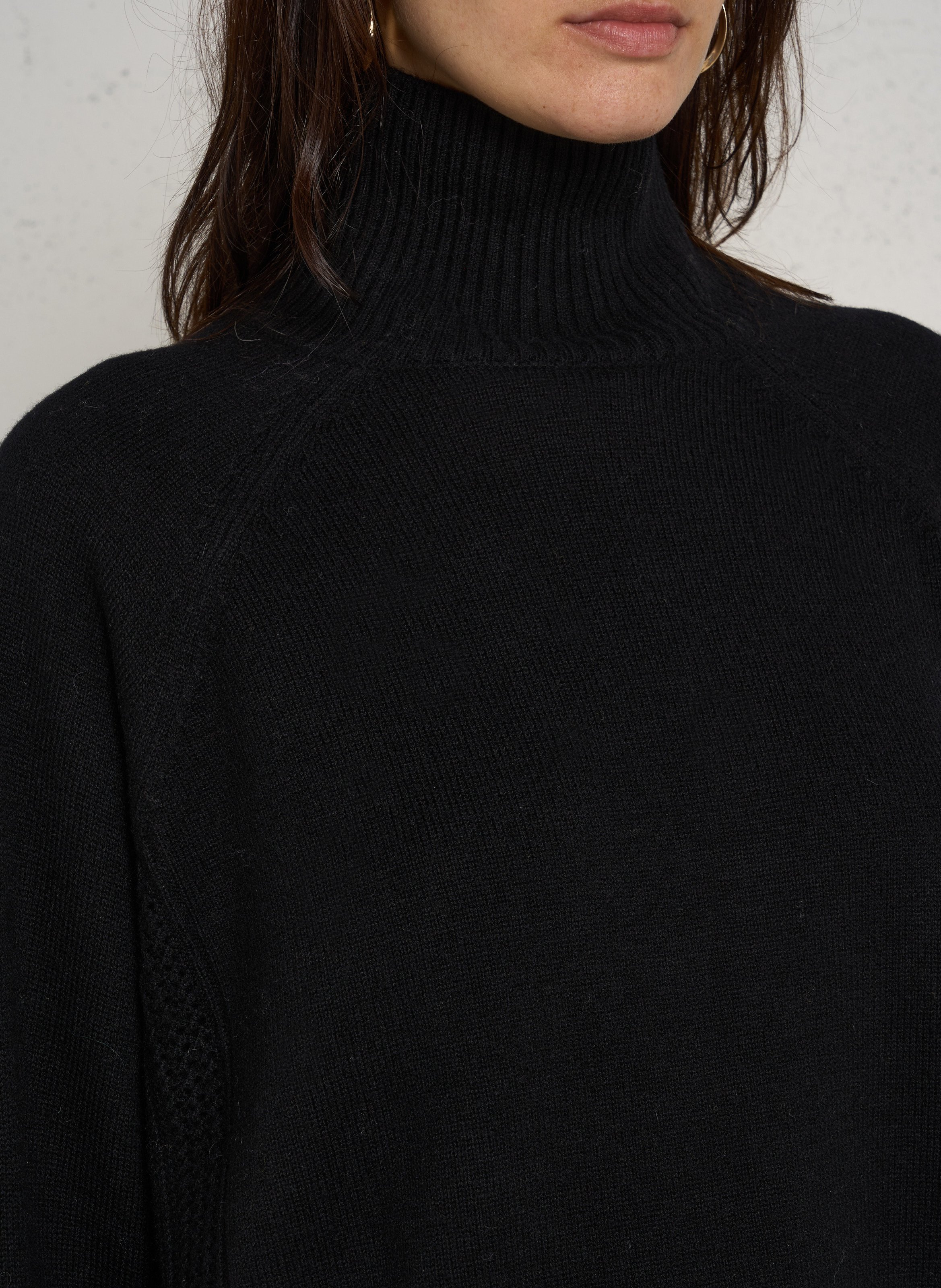 Pull oversize en laine DES PETITS HAUTS Noir
