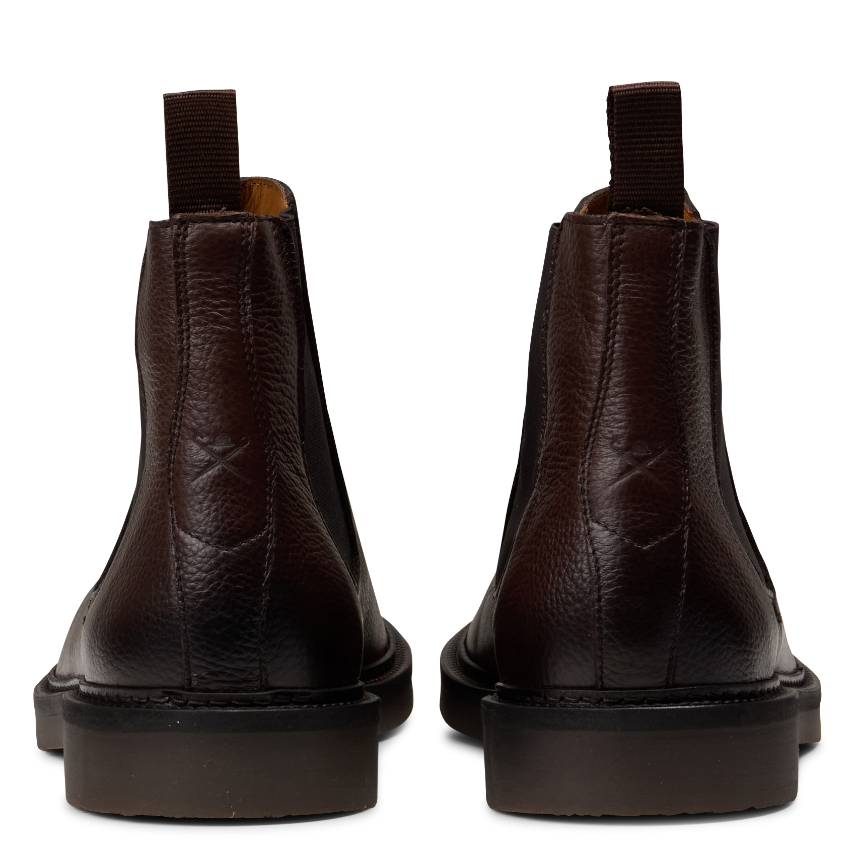 Boots chelsea en cuir HACKETT Marron