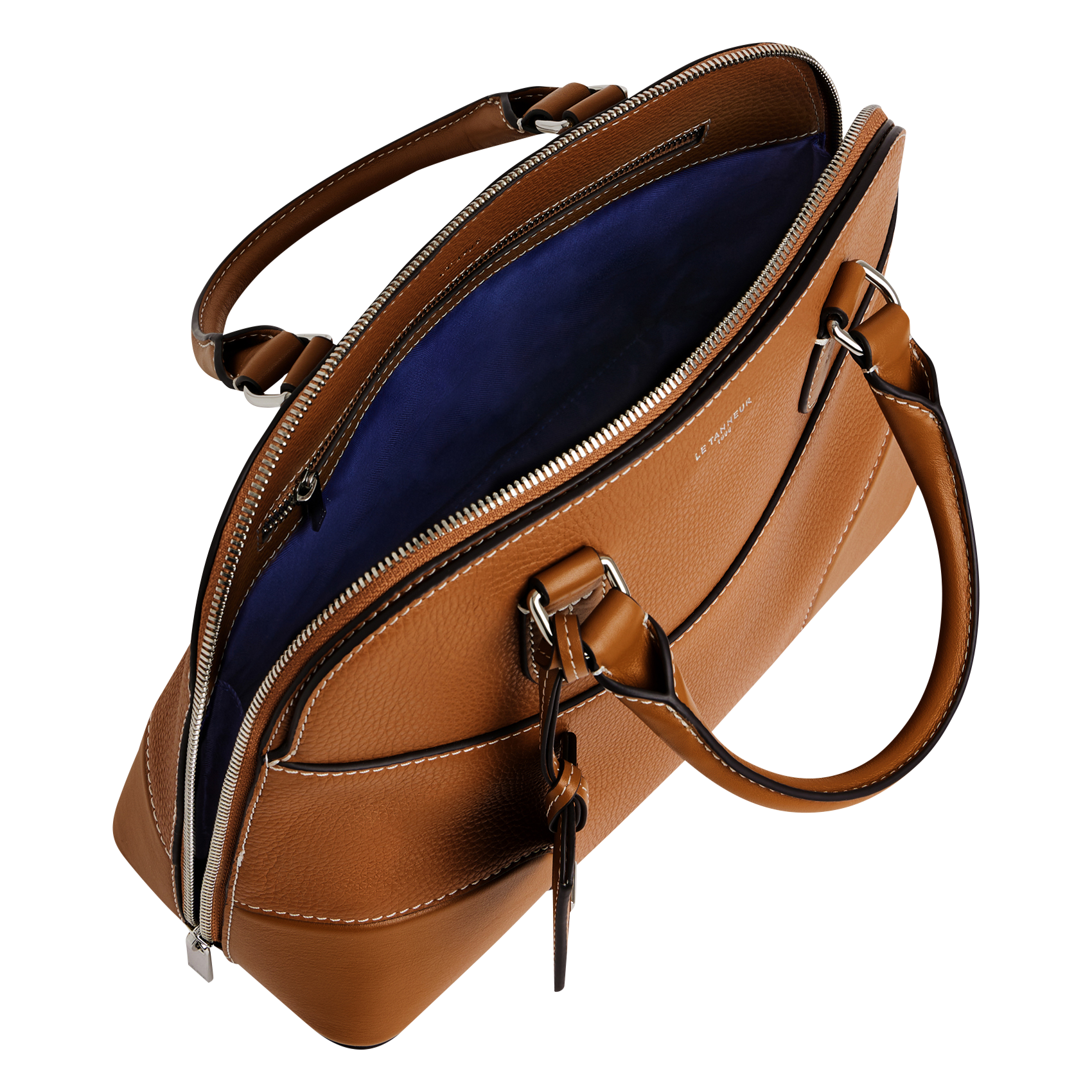 Sac bugatti en cuir grainé  LE TANNEUR Marron