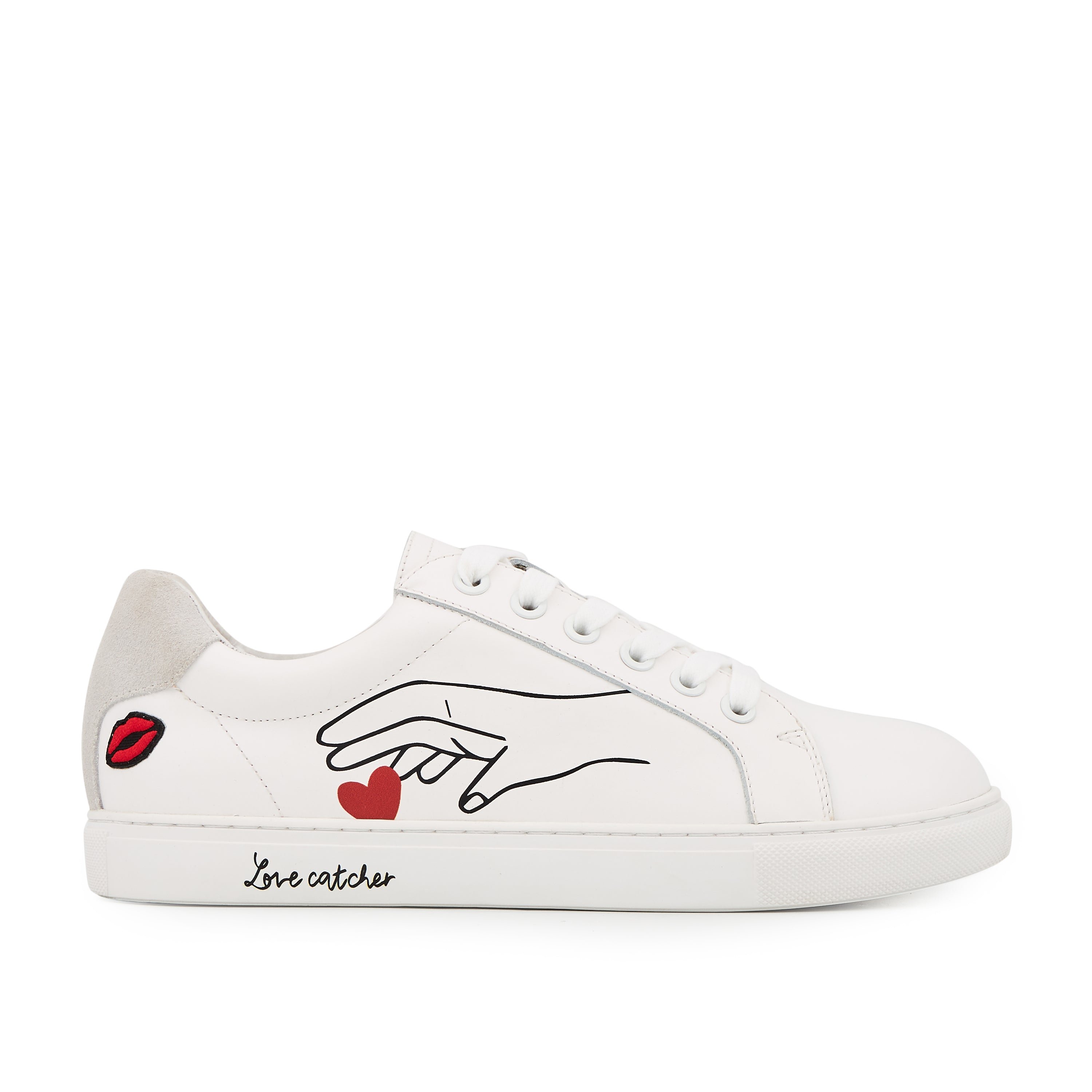 Leather sneakers BONS BAISERS PARIS White