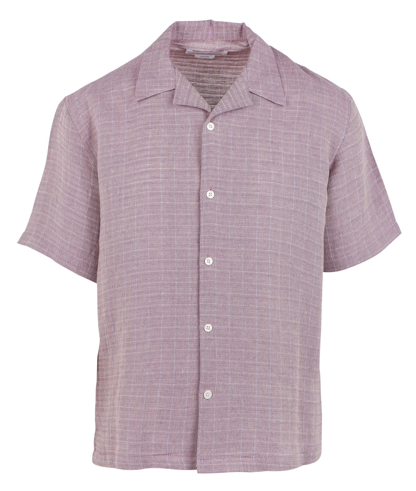 Chemise manches courtes tissée SAMSOE SAMSOE Rose