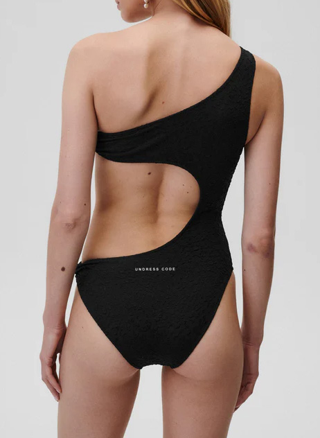 Maillot de bain une pièce asymétrique UNDRESS CODE Noir