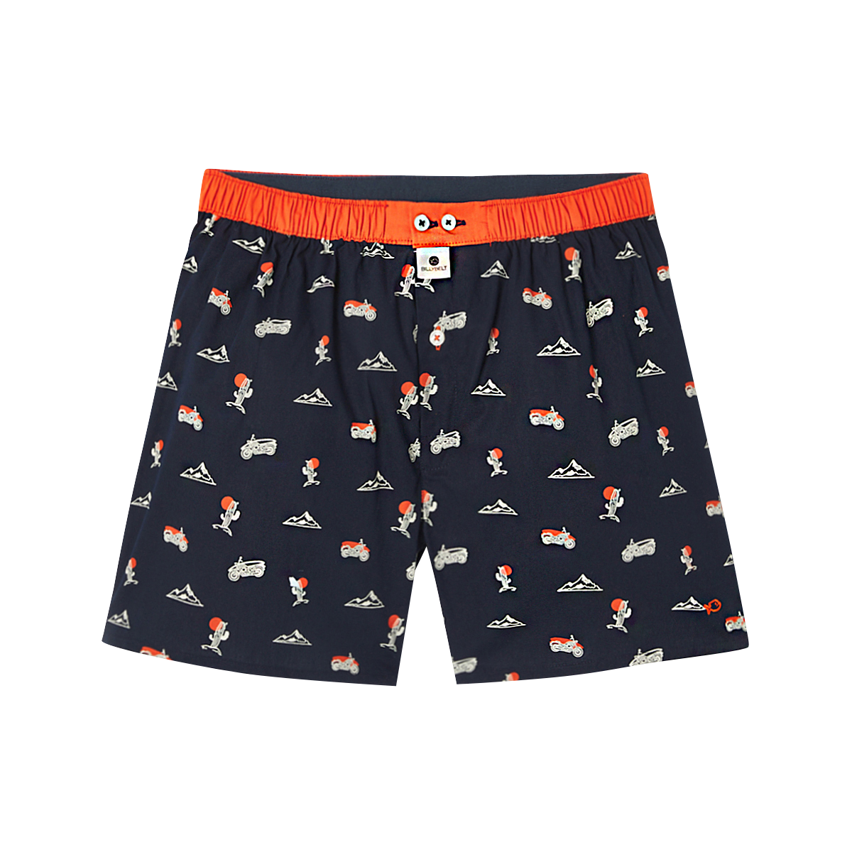 Organic cotton boxer shorts BILLYBELT Blue