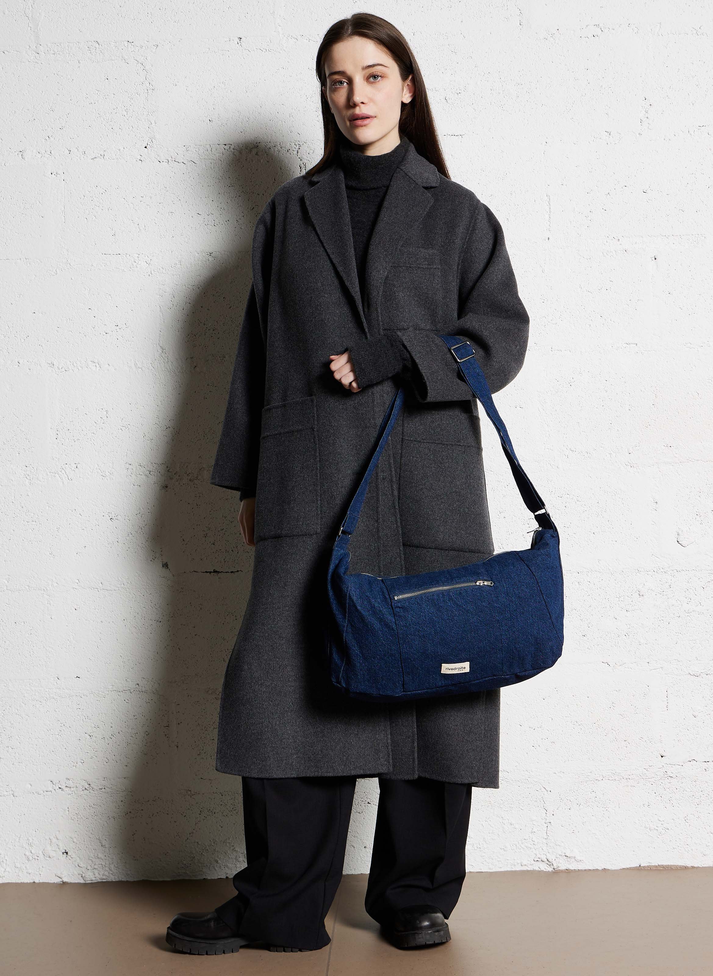 Denim cotton fanny pack RIVEDROITE PARIS Blue