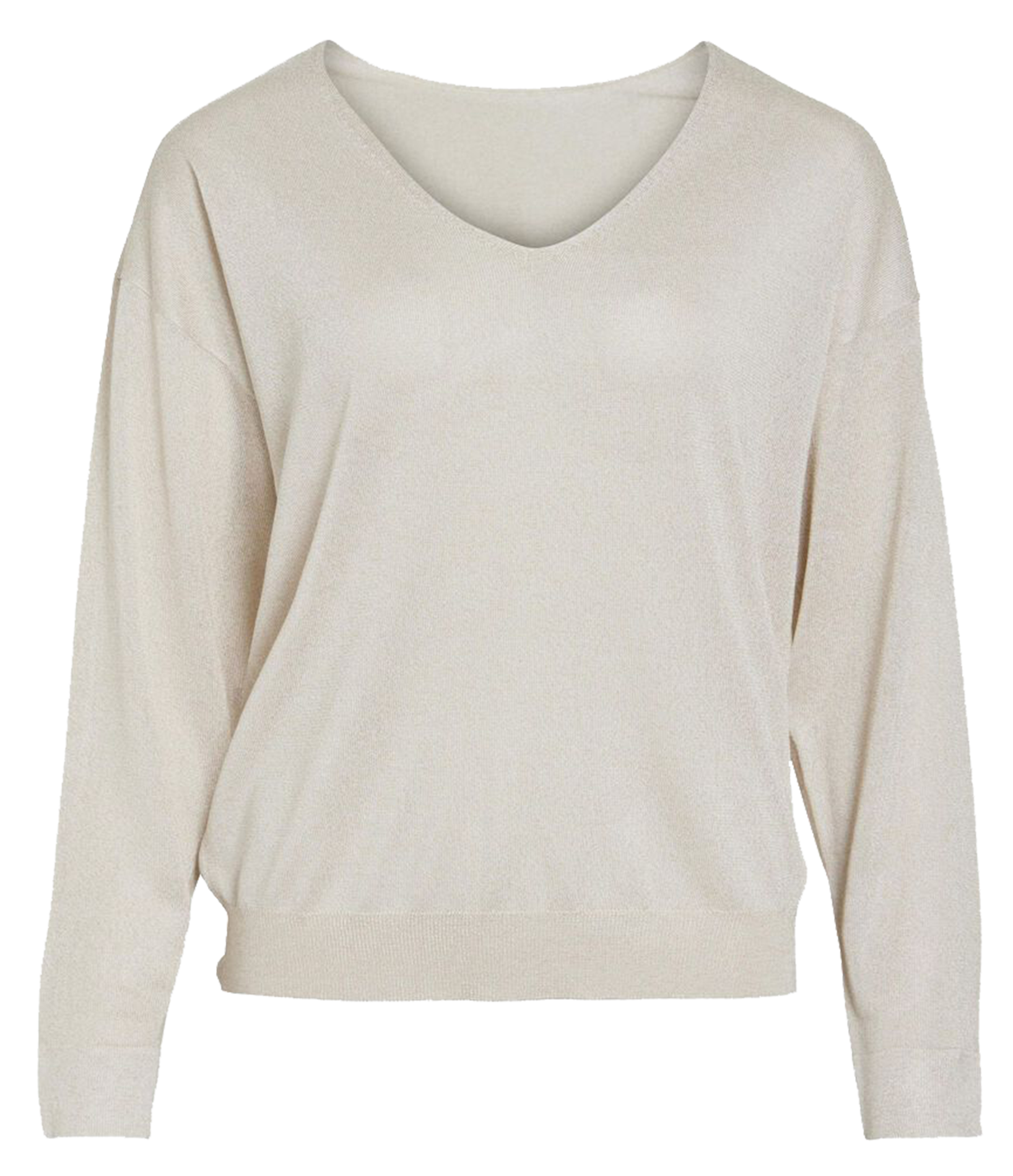 Pull ample col v  VILA Beige