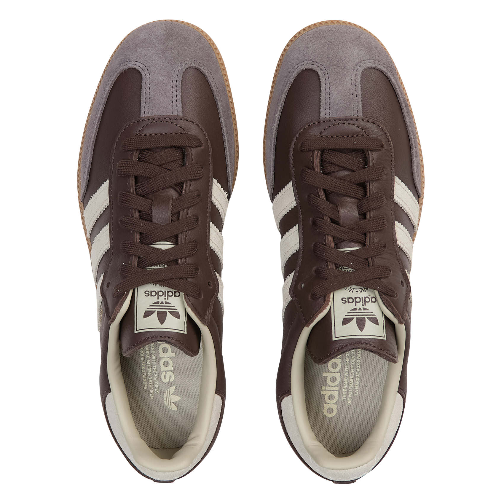 Niedrige Sneaker im Material-Mix Braun