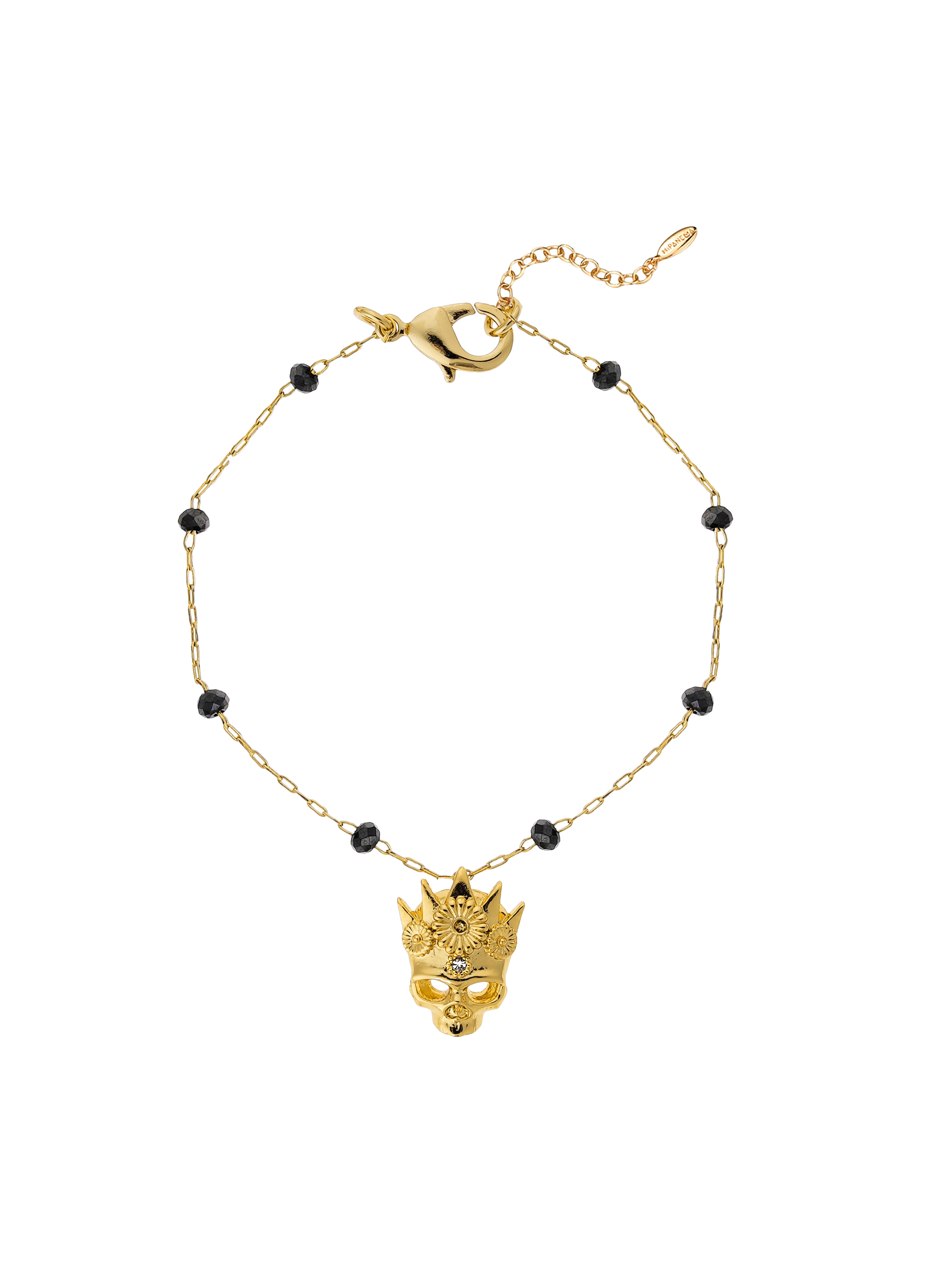 Adjustable bracelet with beads and charm HIPANEMA Golden