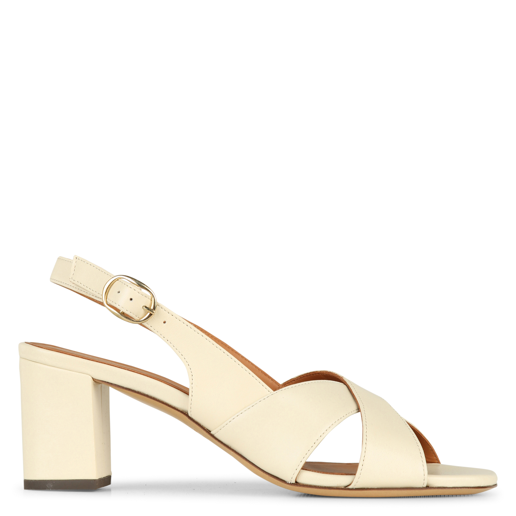 Sandales à talons en cuir RIVECOUR Blanc