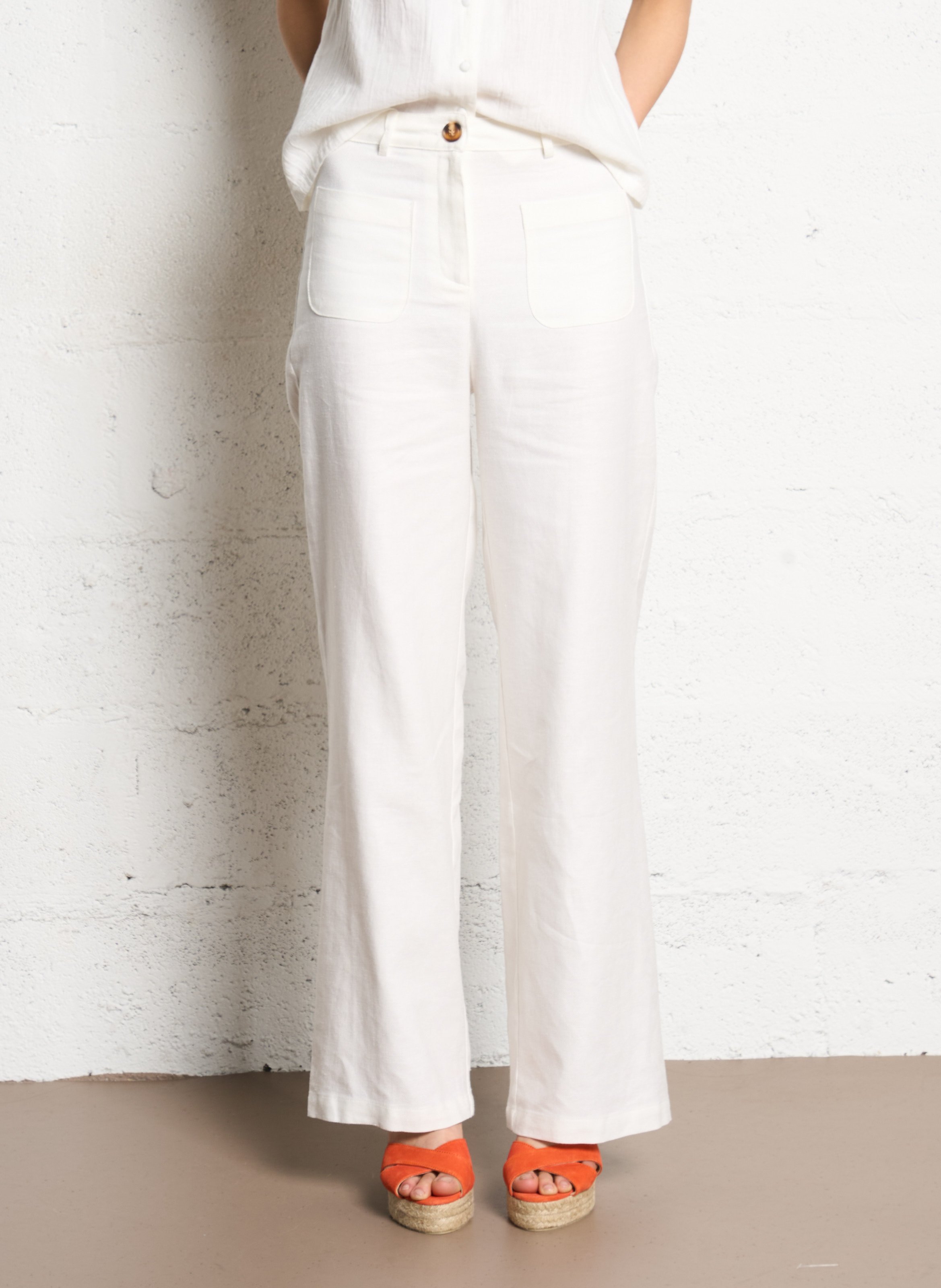 High-rise flared cotton-blend jeans LA PETITE ETOILE