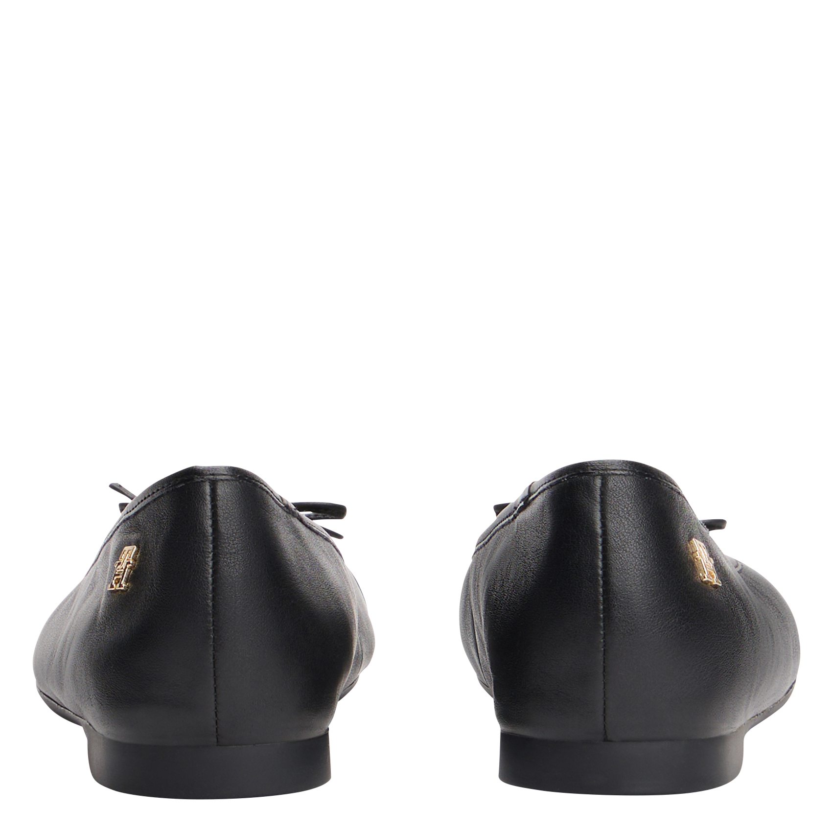 Ballerines en cuir TOMMY HILFIGER Noir