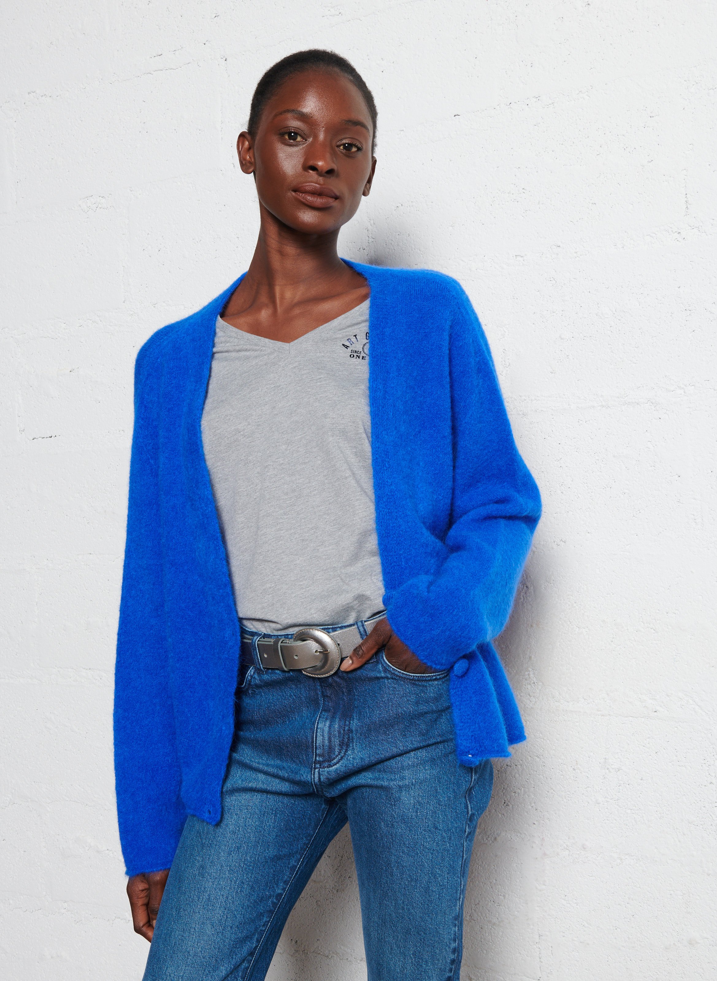 Oversized vest van gemengde alpaca ONE STEP