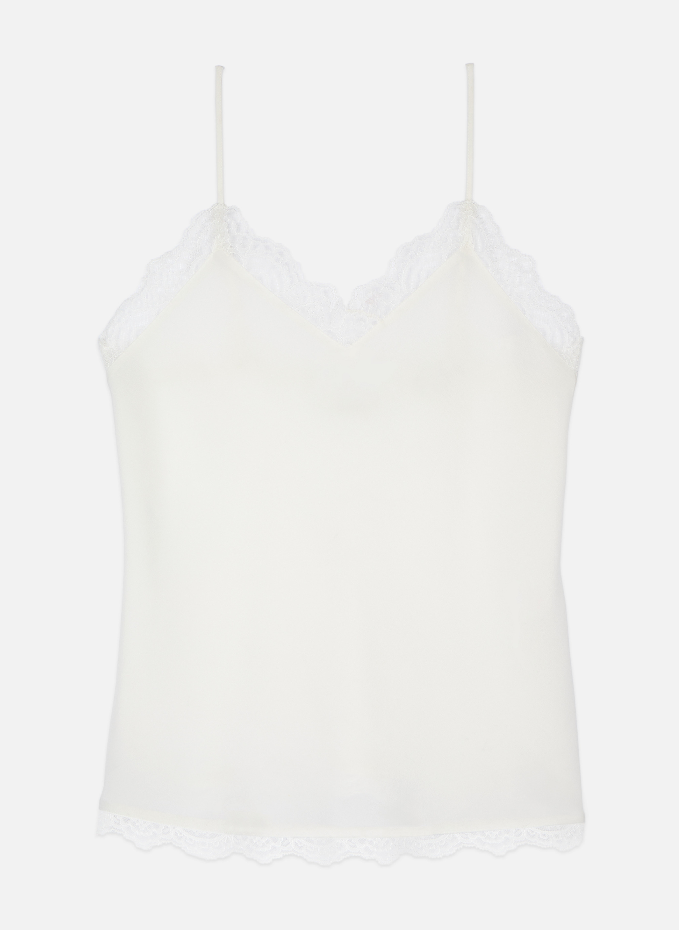 Silk camisole THE KOOPLES Beige