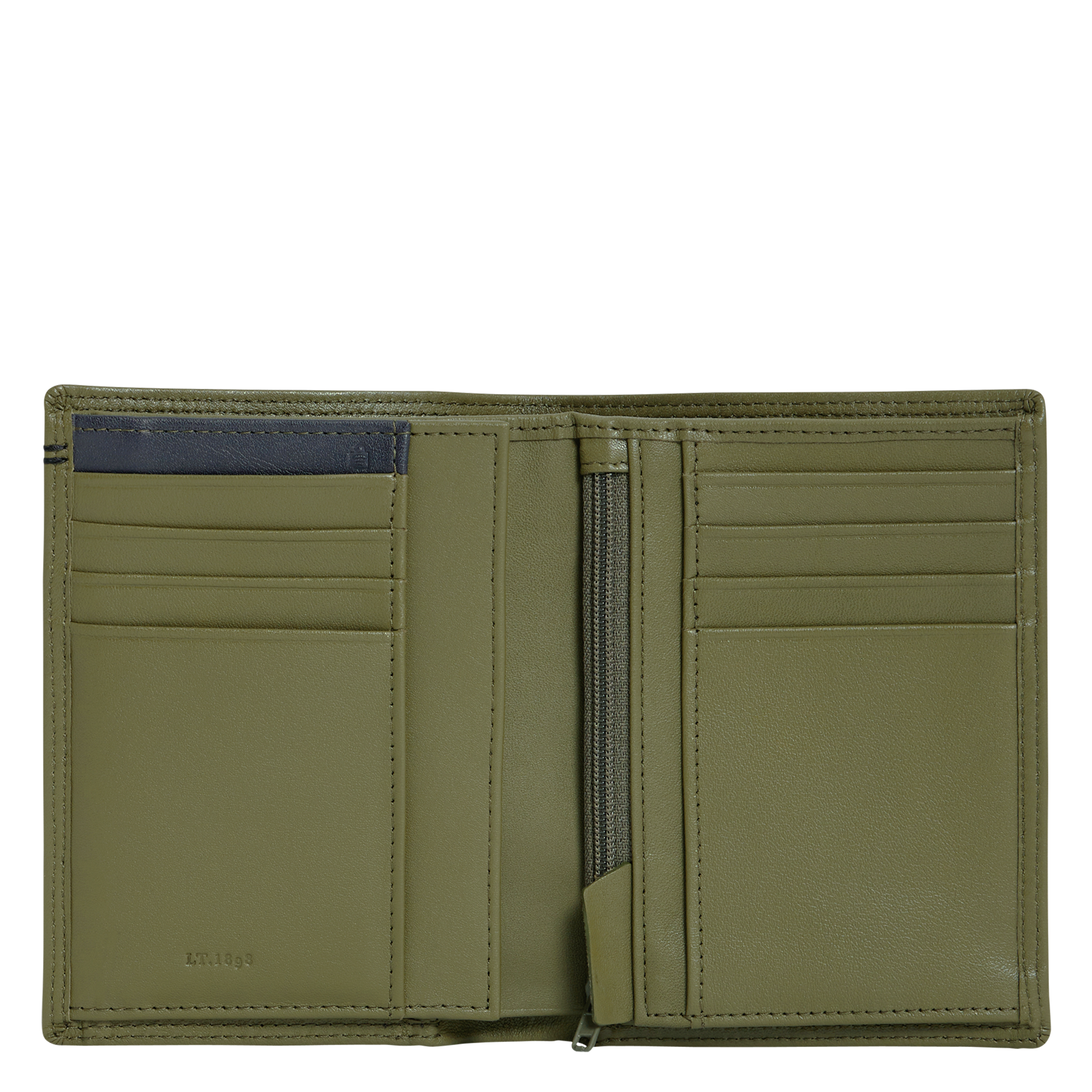 Kleine, leren portemonnee LE TANNEUR Veelkleurig